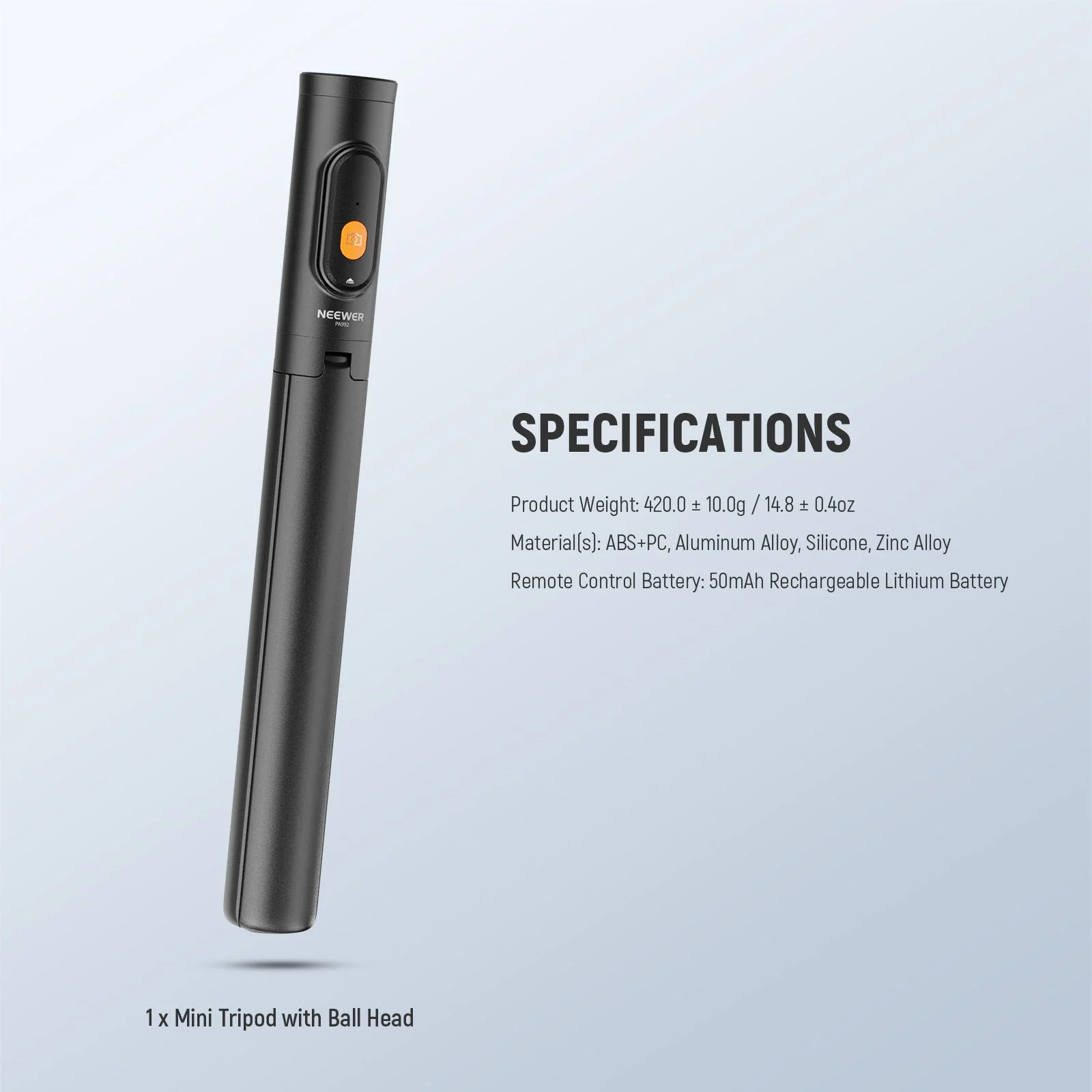 NEEWER BASICS PA992 Quick Release Selfie Stick Tripod For Smartphone - Image 8