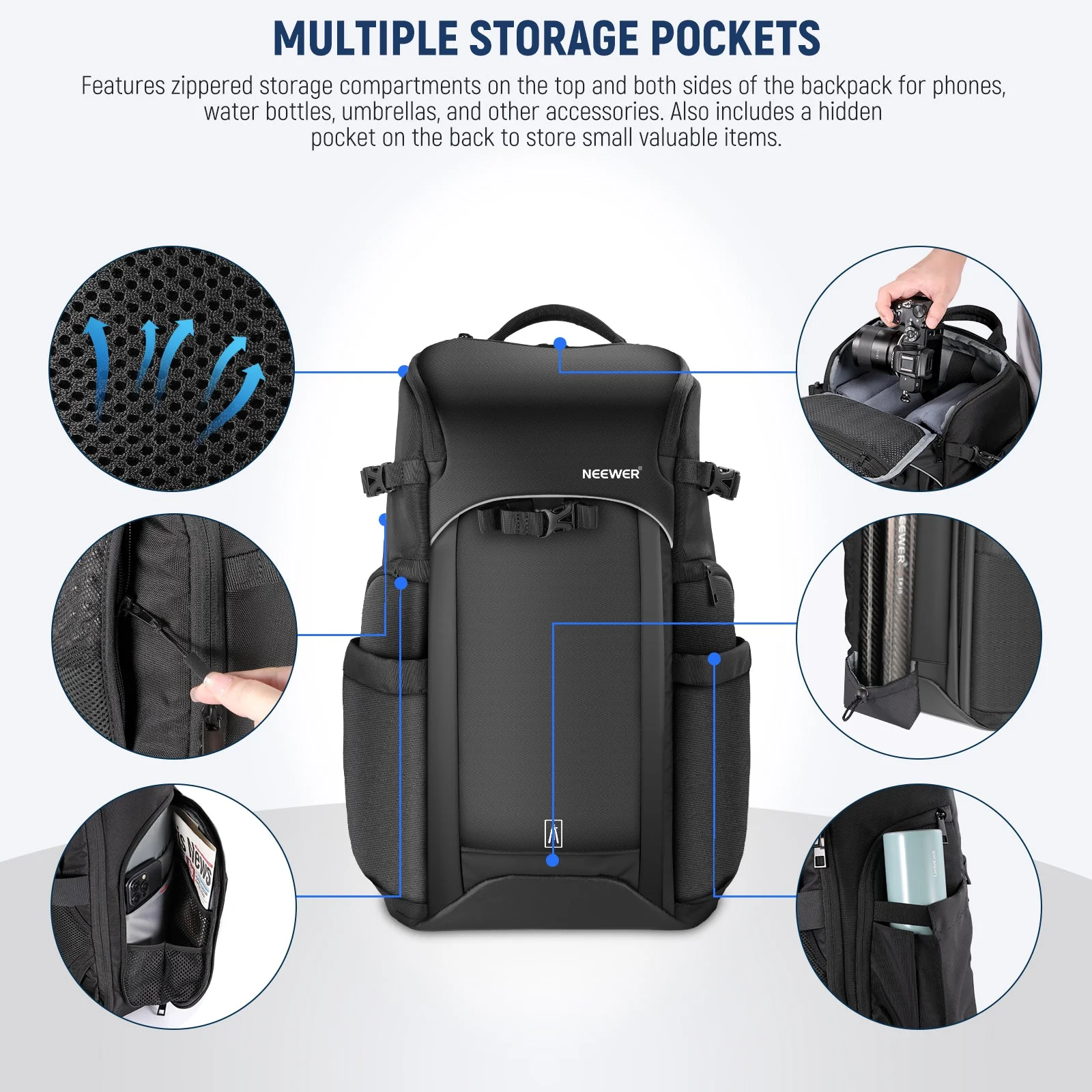 NEEWER PB010 20L Camera Backpack - Image 5