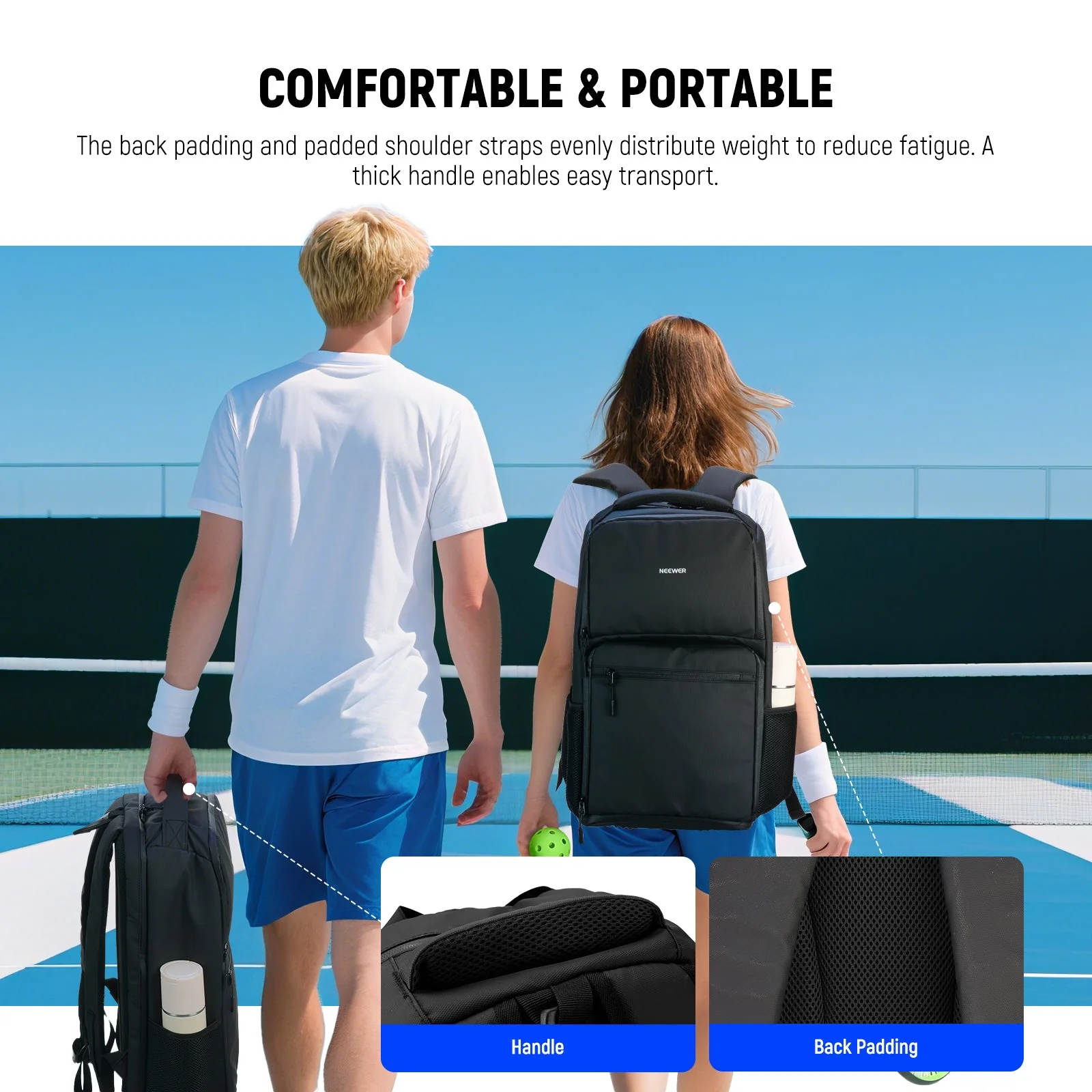 NEEWER PB01B Pickleball Backpack - Image 7