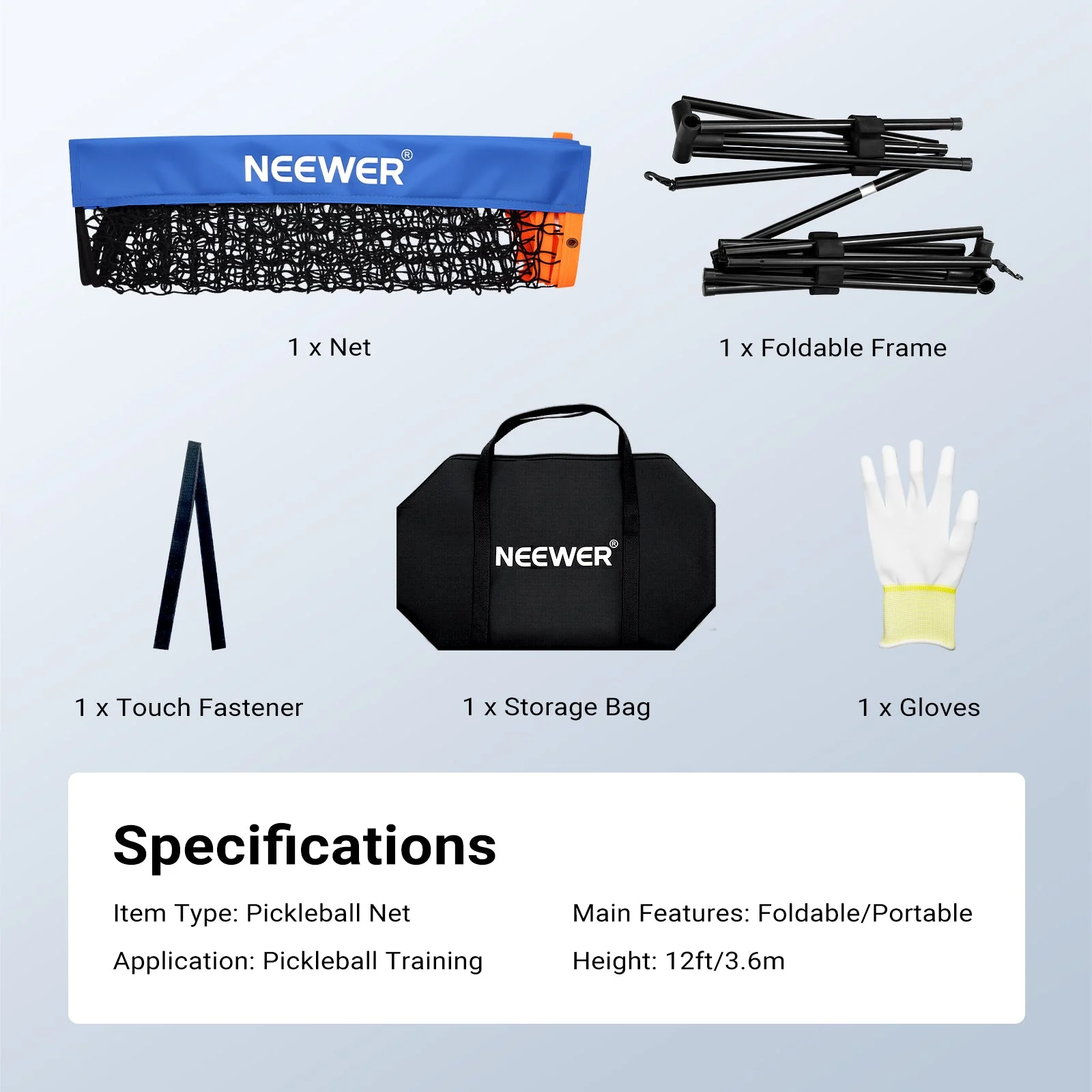 NEEWER PB01N/PB02N Portable Detachable Pickleball Net - Image 14