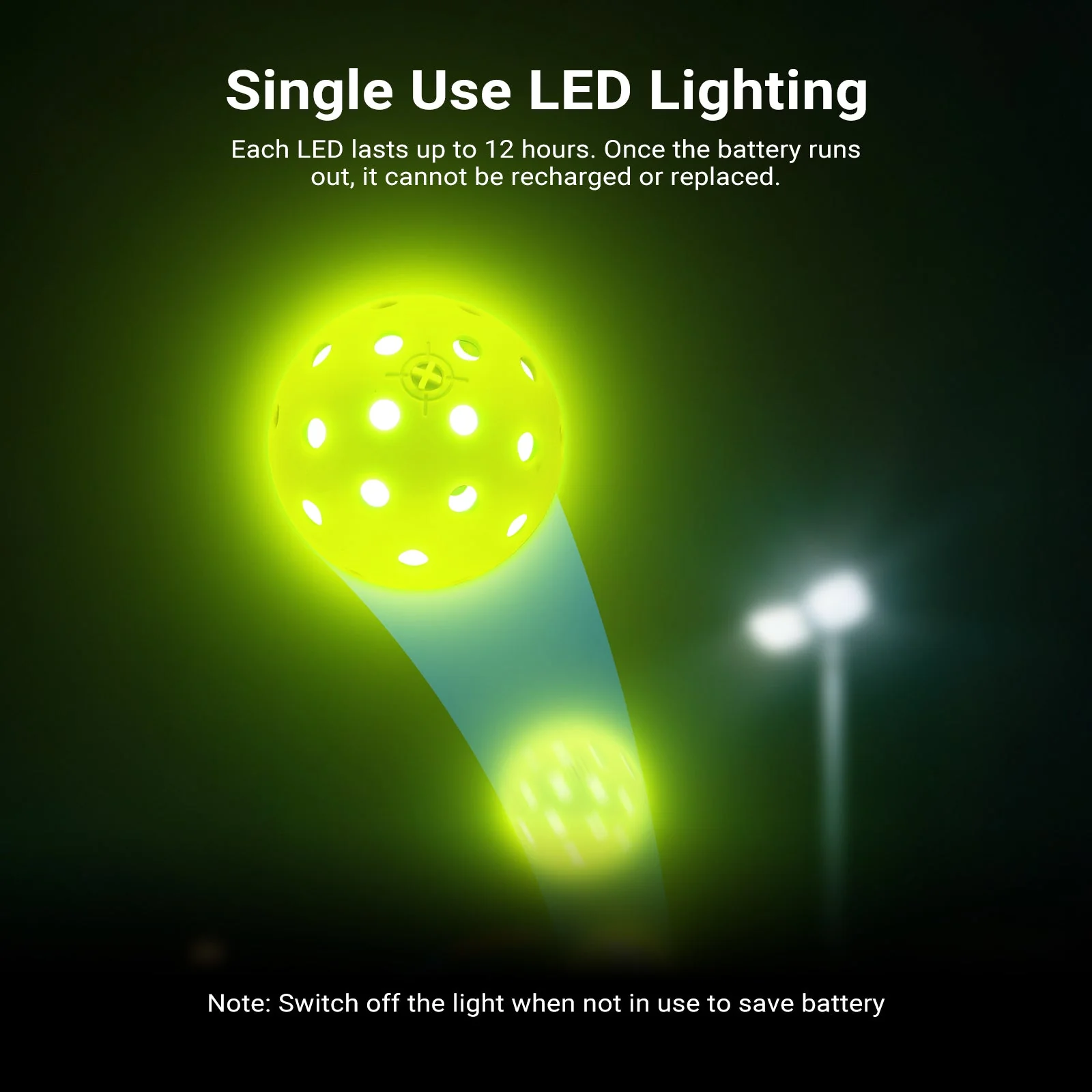 NEEWER PB02 4 Packs LED Pickleball Set - Image 6