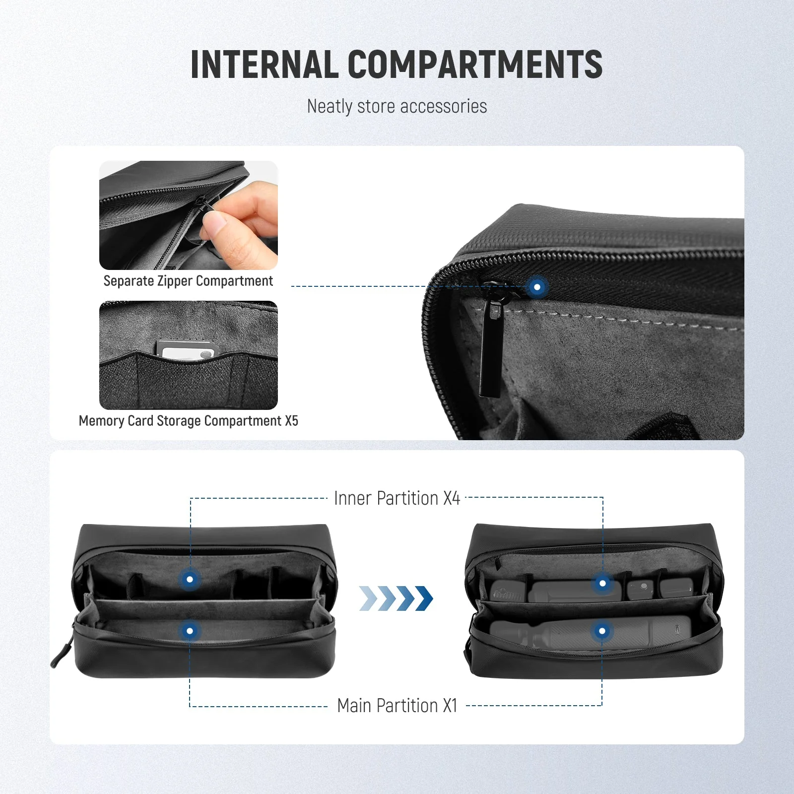 NEEWER PB10 Protective Carrying Bag for DJI Osmo Pocket 3 - Image 6
