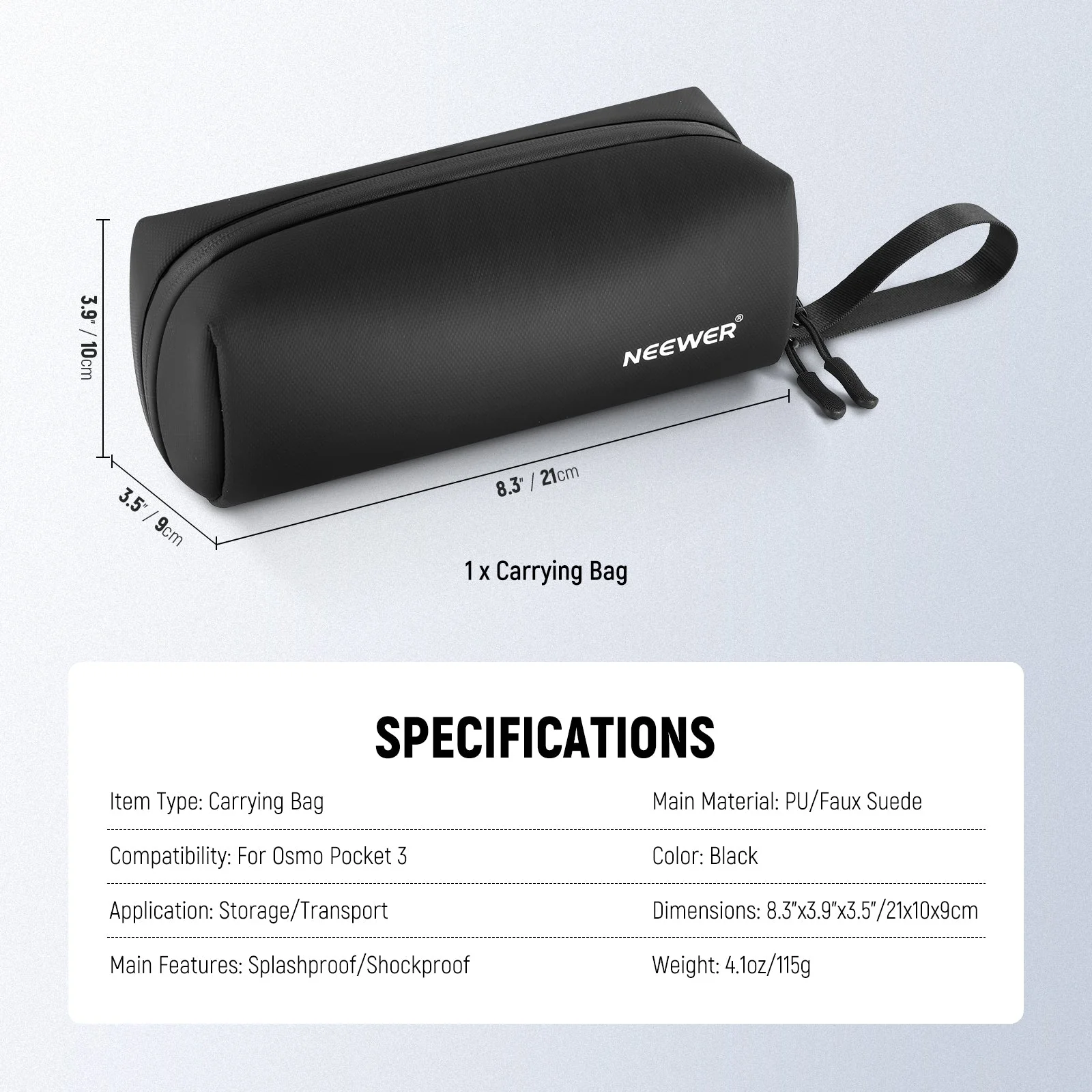 NEEWER PB10 Protective Carrying Bag for DJI Osmo Pocket 3 - Image 8
