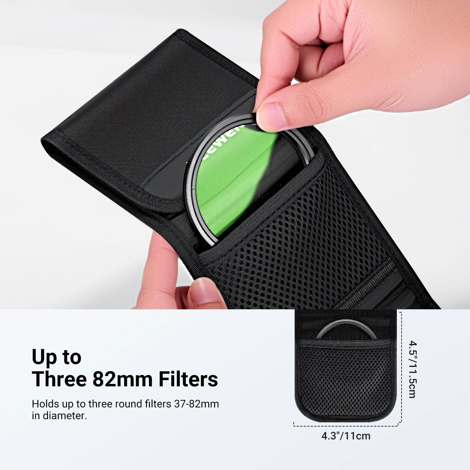 NEEWER PB15 82mm Triple Folding Filter Case - Image 2