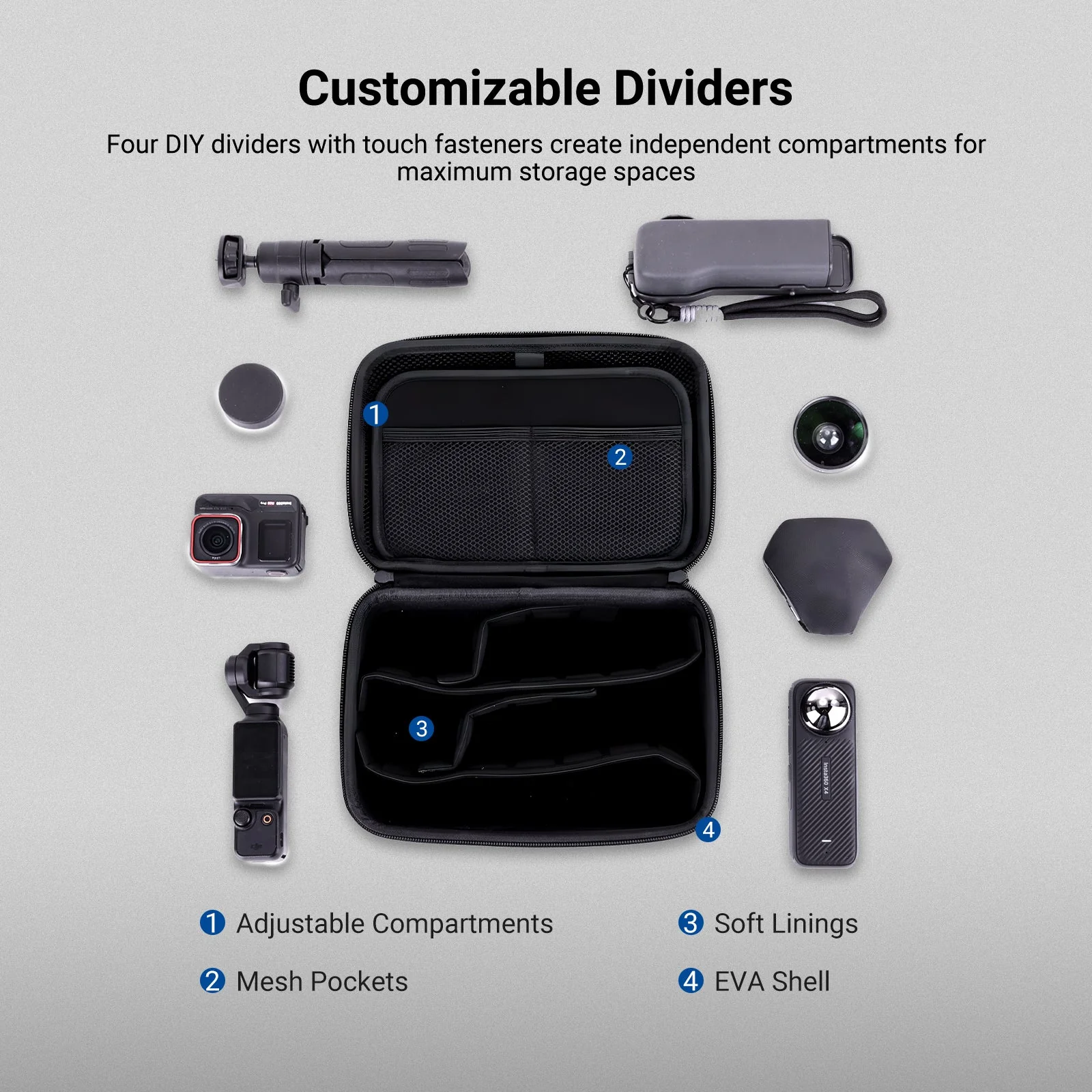 NEEWER PB27 Carrying Case for Action Camera & Accessories - Image 3