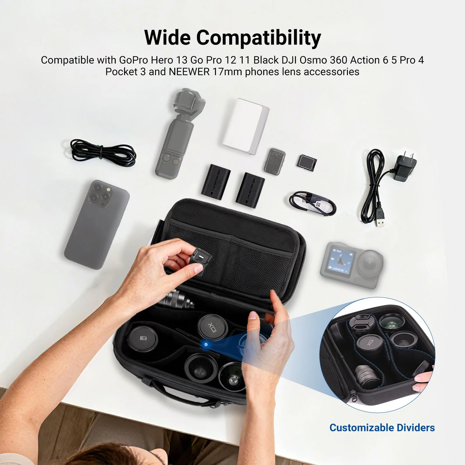 NEEWER PB27 Carrying Case for Action Camera & Accessories - Image 4