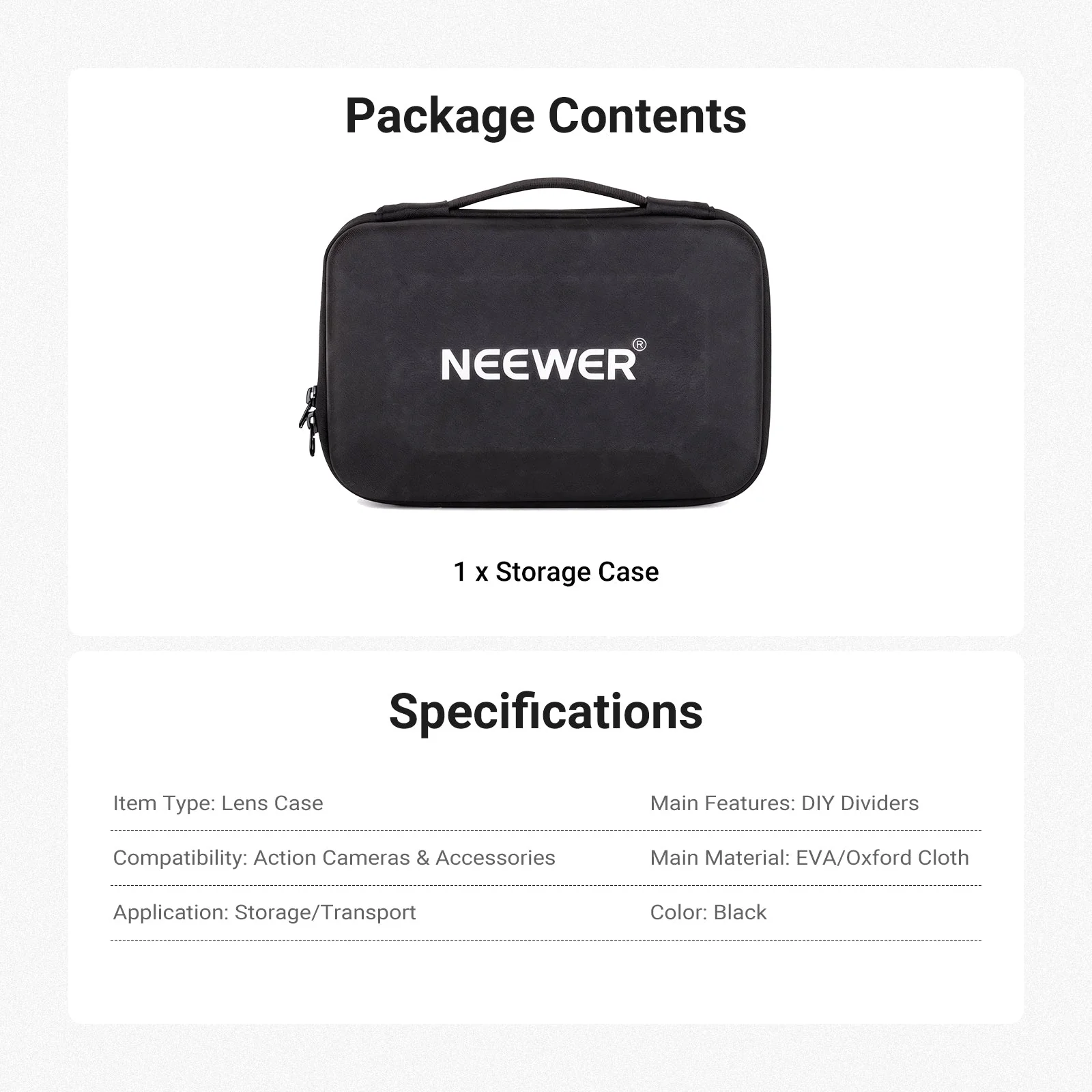 NEEWER PB27 Carrying Case for Action Camera & Accessories - Image 7