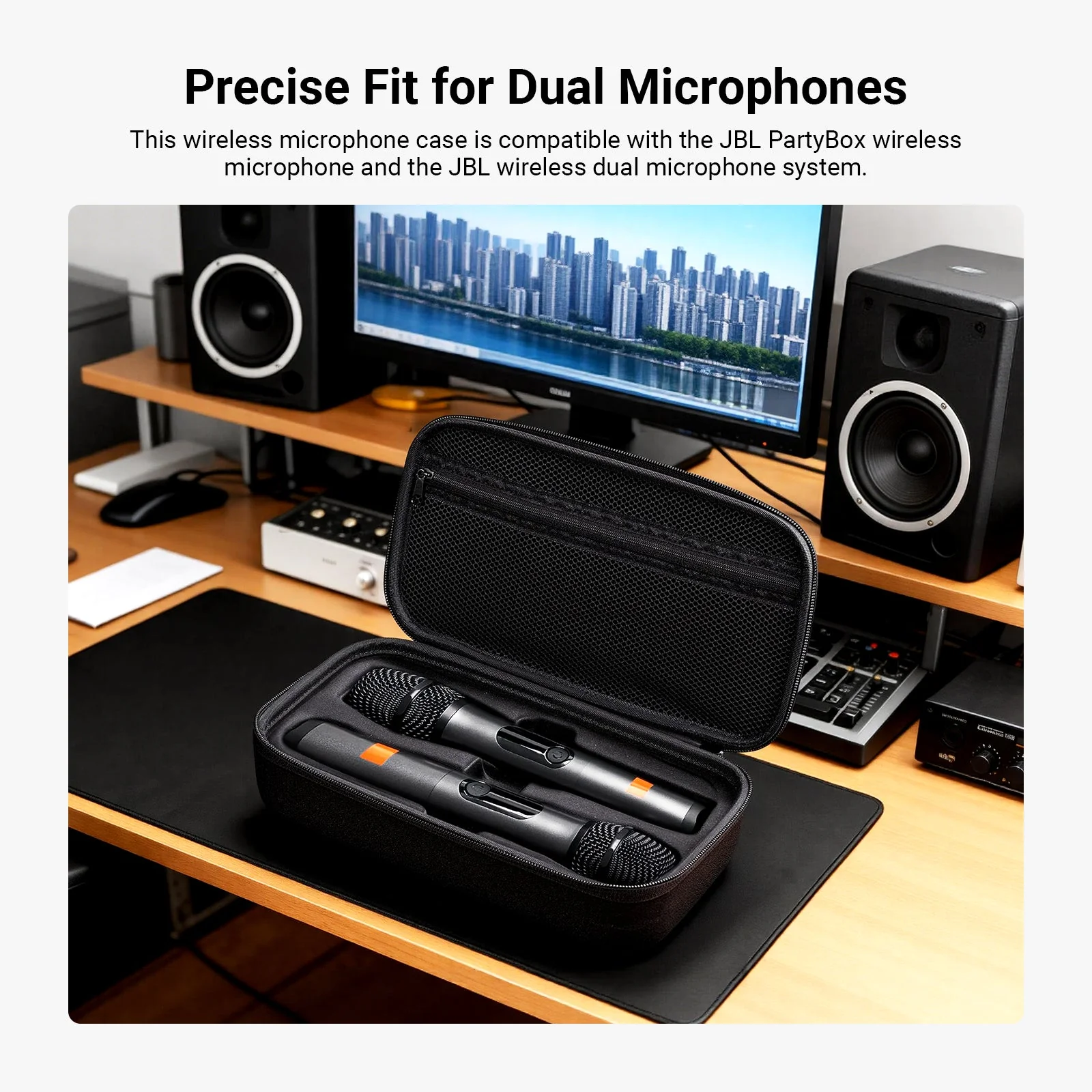 NEEWER PD033 Microphone Case For JBL PartyBox Dual Mic - Image 2
