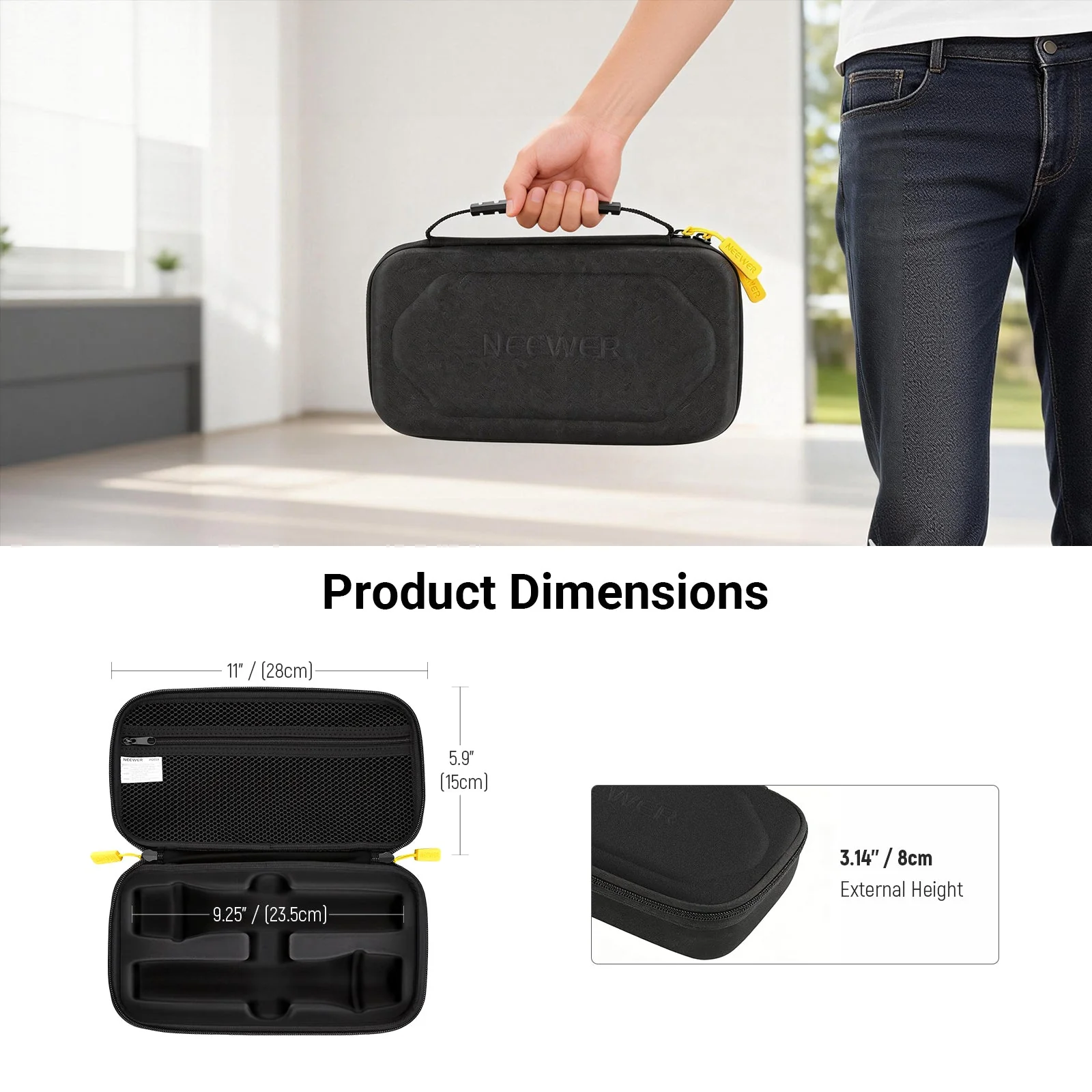 NEEWER PD033 Microphone Case For JBL PartyBox Dual Mic - Image 3