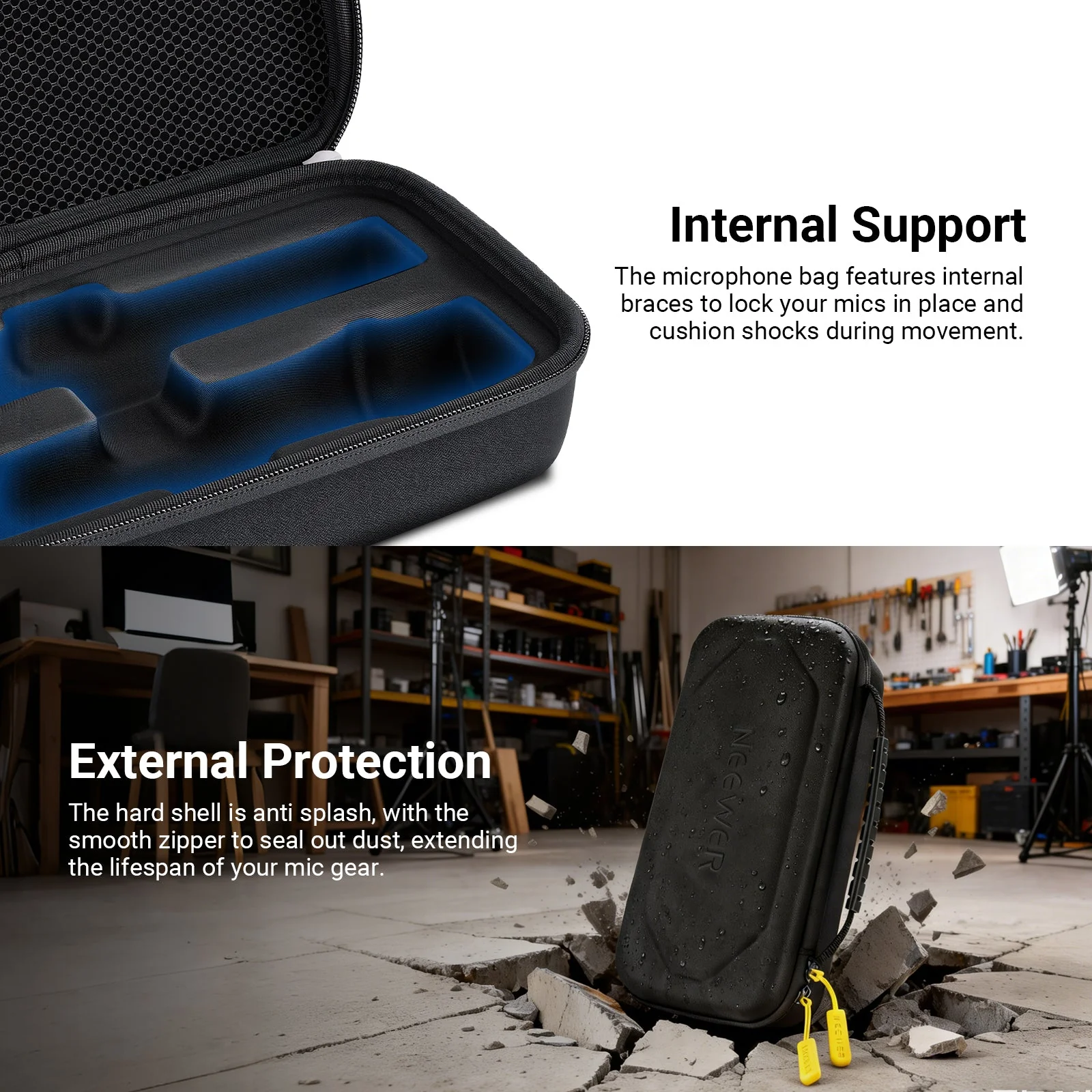 NEEWER PD033 Microphone Case For JBL PartyBox Dual Mic - Image 5