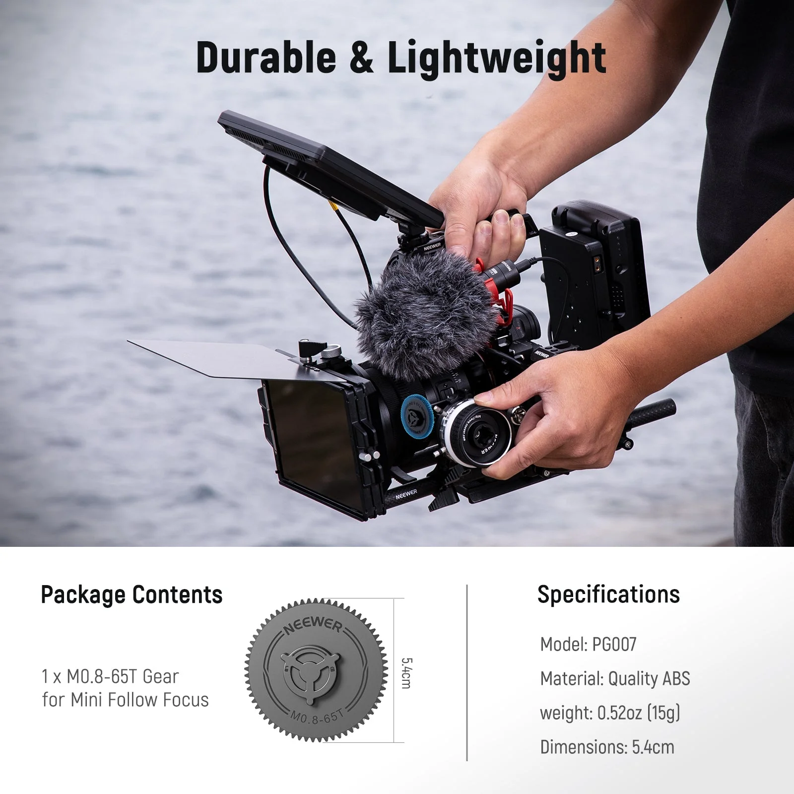 NEEWER PG007/PG006 M0.8-65T/38T Gear for Follow Focus - Image 6