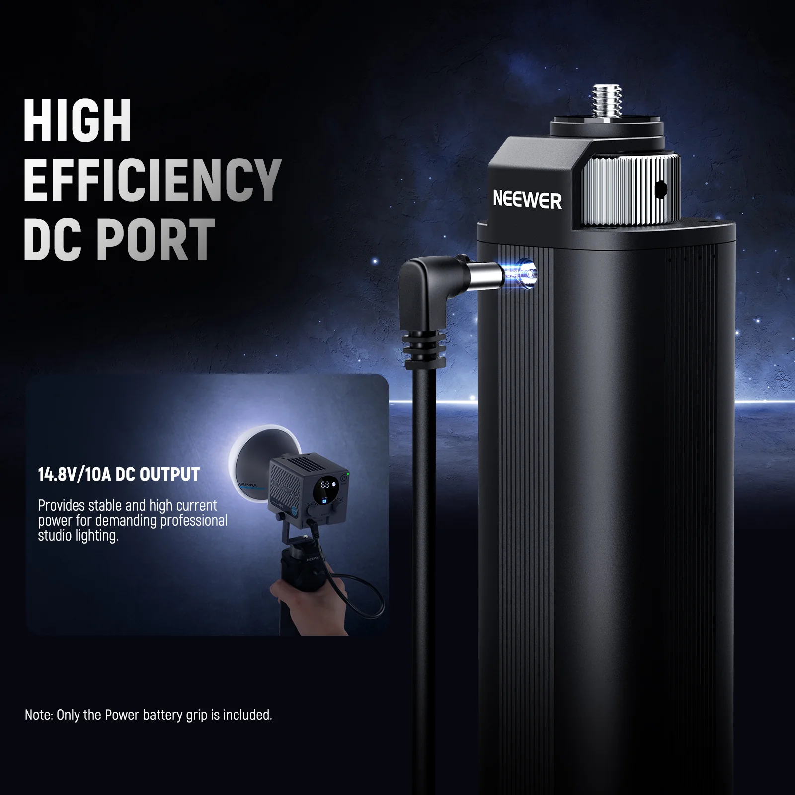 NEEWER BASICS PH74E 5000mAh Battery Grip for Portable Video Light - Image 3