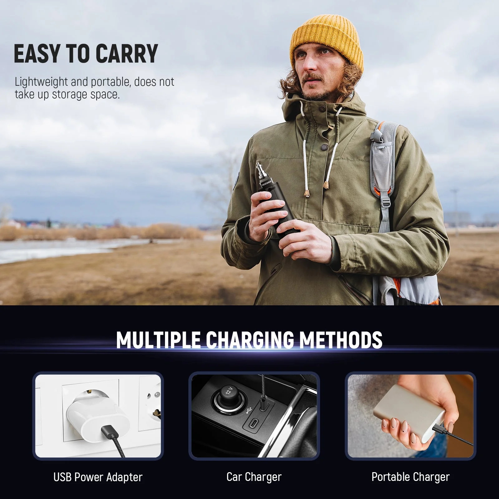 NEEWER BASICS PH74E 5000mAh Battery Grip for Portable Video Light - Image 7