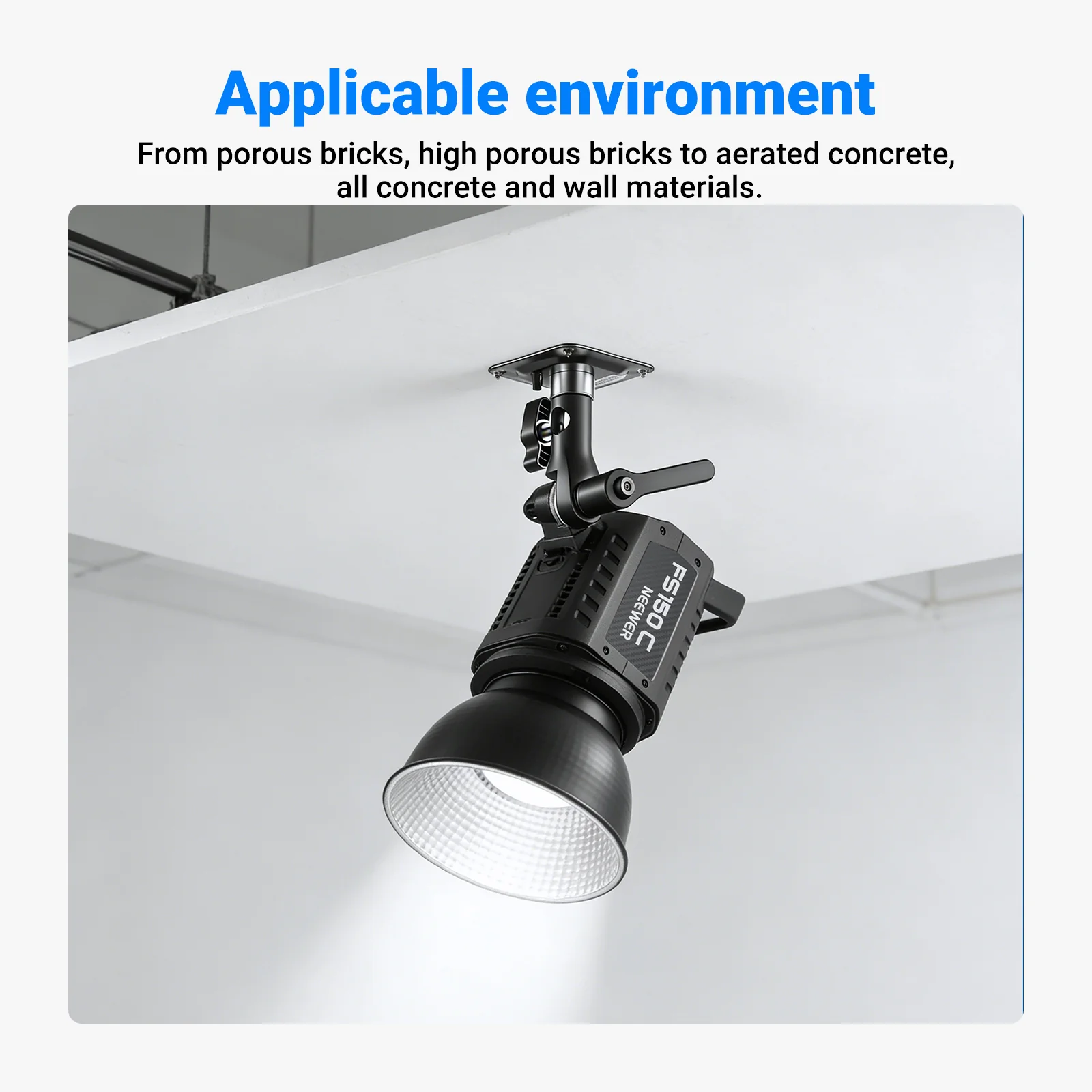 NEEWER Square Ceiling Mount with 1/4" thread - Image 5