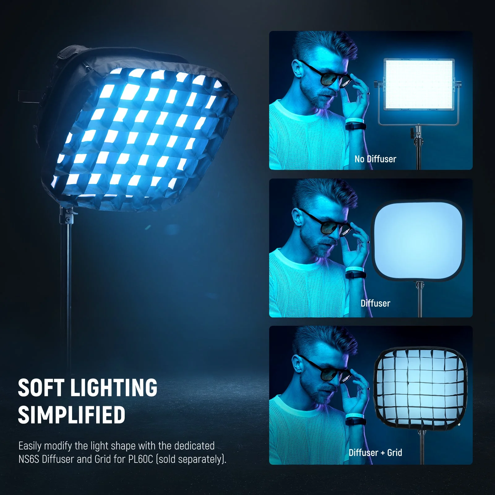 NEEWER PL60C 60W Full RGB DMX Control LED Video Light - Image 10