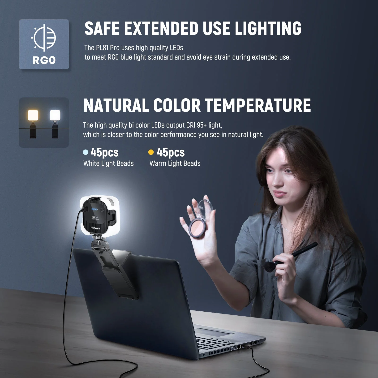 NEEWER PL81 PRO Professional Bi-Color LED Streaming Light - Image 7