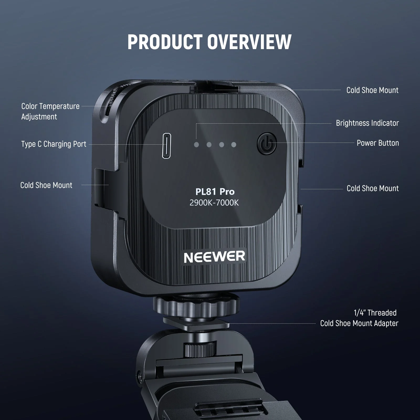 NEEWER PL81 PRO Professional Bi-Color LED Streaming Light - Image 9