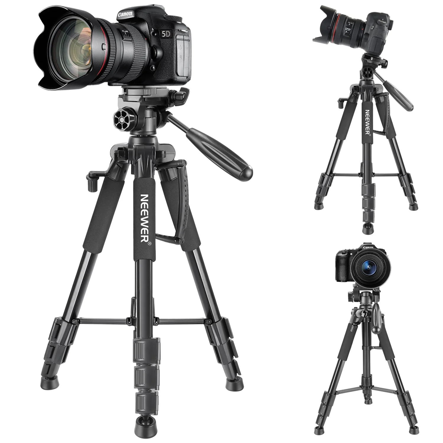 NEEWER SAB234 56'' Aluminum Camera Tripod - Image 2