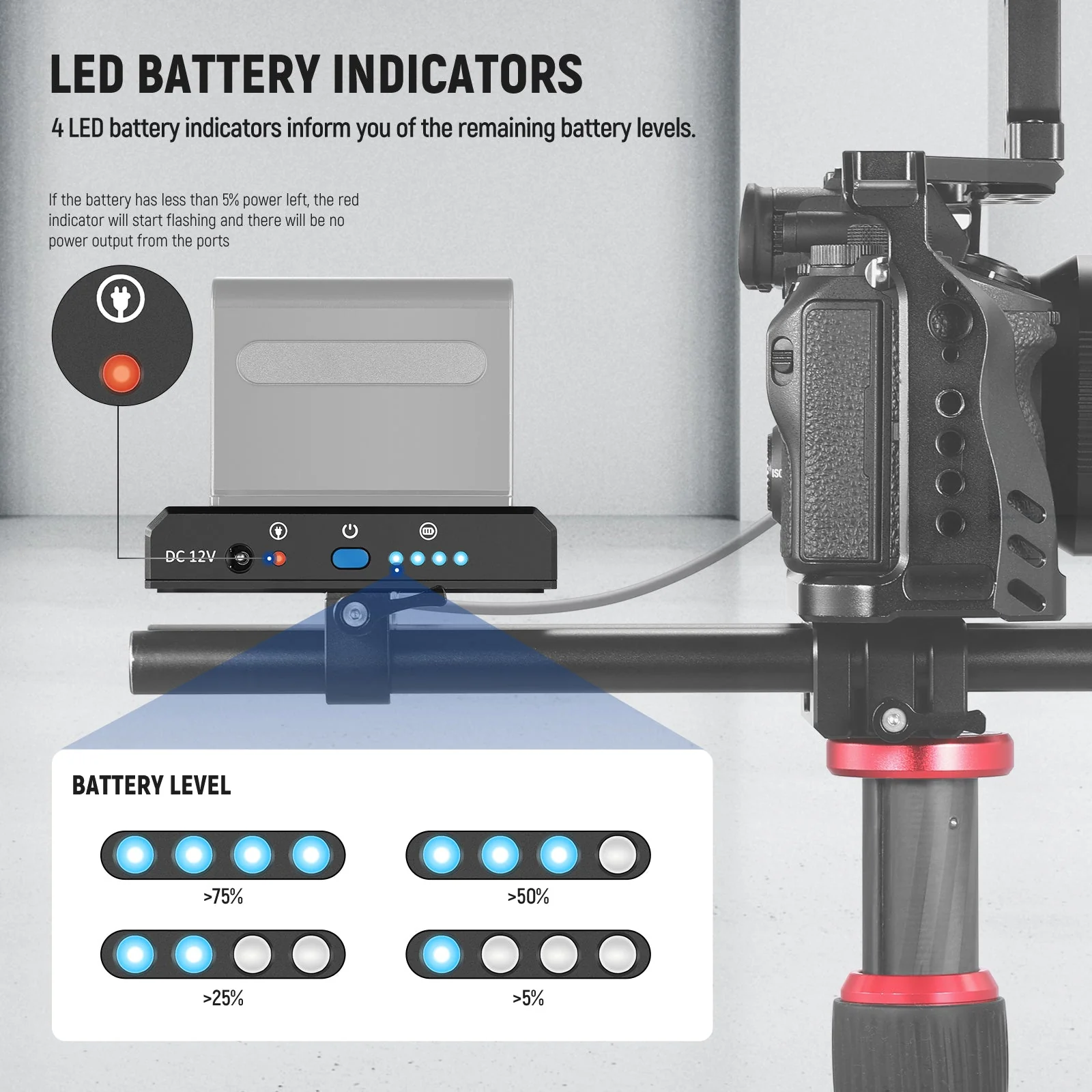 NEEWER PS004E Sony NP-F Battery Adapter Plate - Image 5
