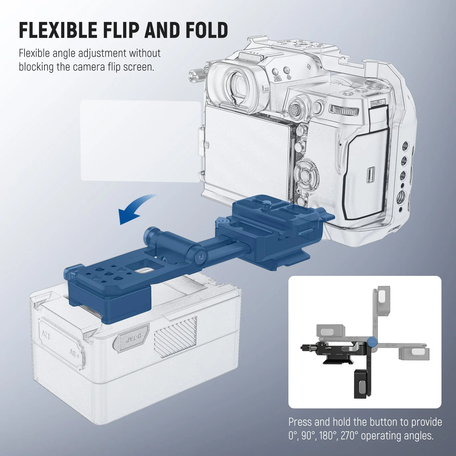 NEEWER PS017A V Mount Battery Plate with Arca Type QR Plate - Image 4