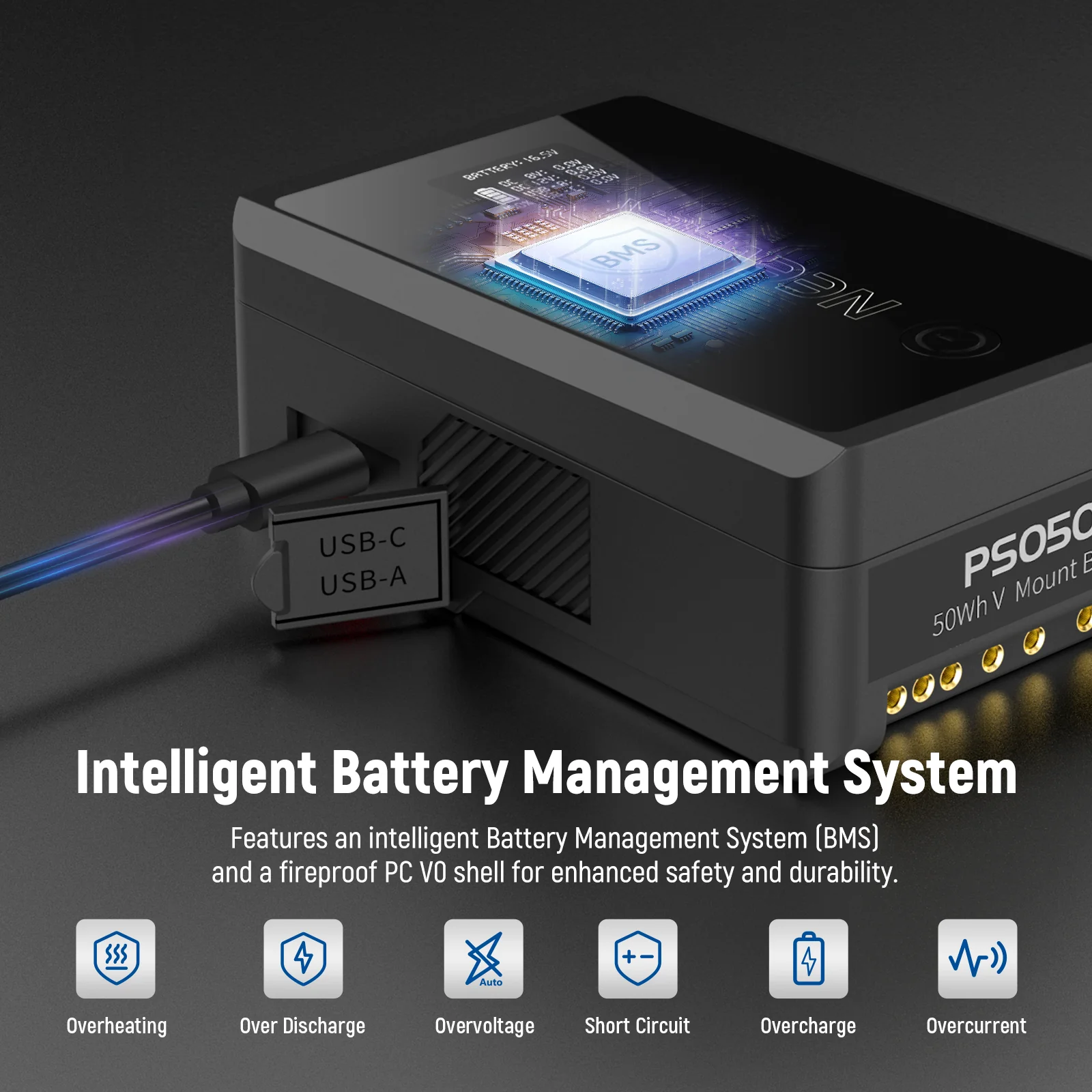 NEEWER V Mount Battery PS050E 3450mAh 50Wh 14.54V - Image 6