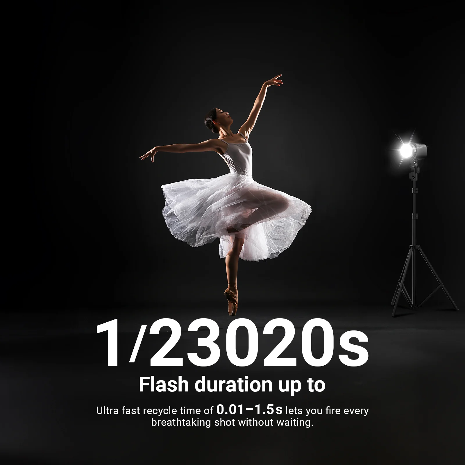 NEEWER Q120 120Ws 2.4G TTL Outdoor Studio Flash - Image 3