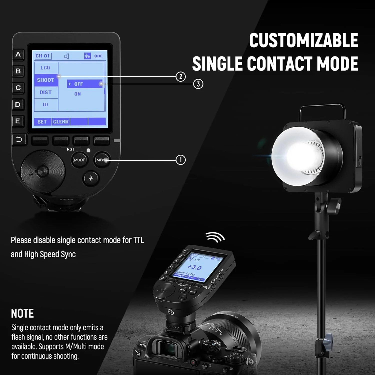 NEEWER Q4 400Ws GN72 2.4G HSS TTL Outdoor Studio Flash - Image 22