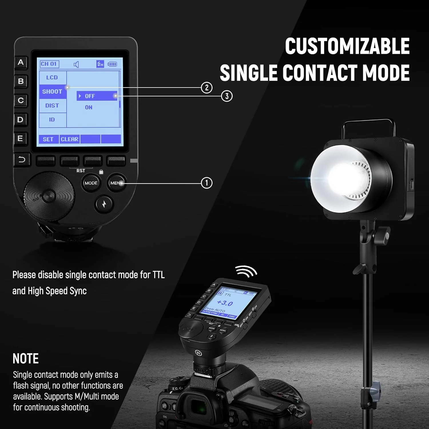NEEWER Q4 400Ws GN72 2.4G HSS TTL Outdoor Studio Flash - Image 31