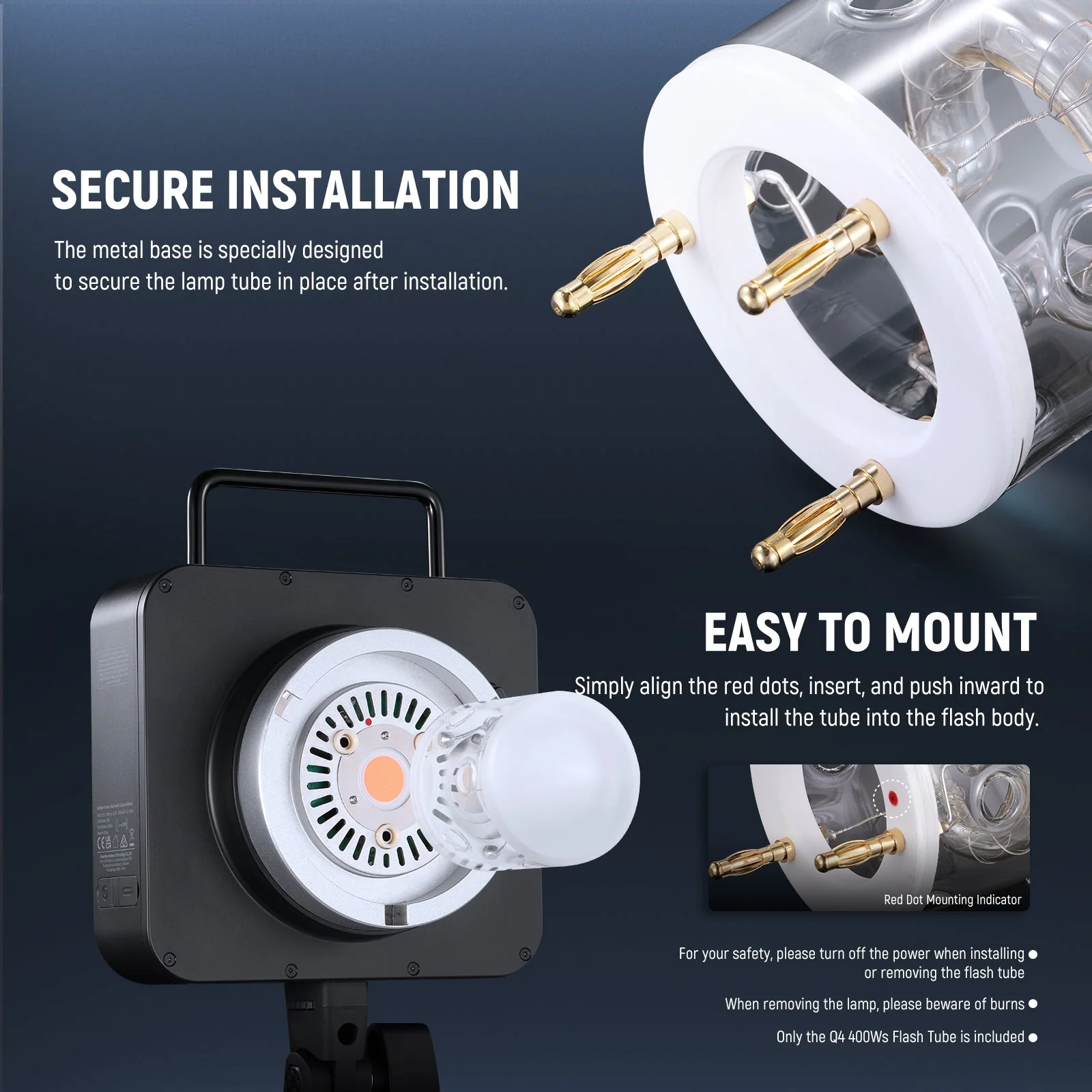 NEEWER Q4 Flash Tube 400Ws Replacement - Image 4