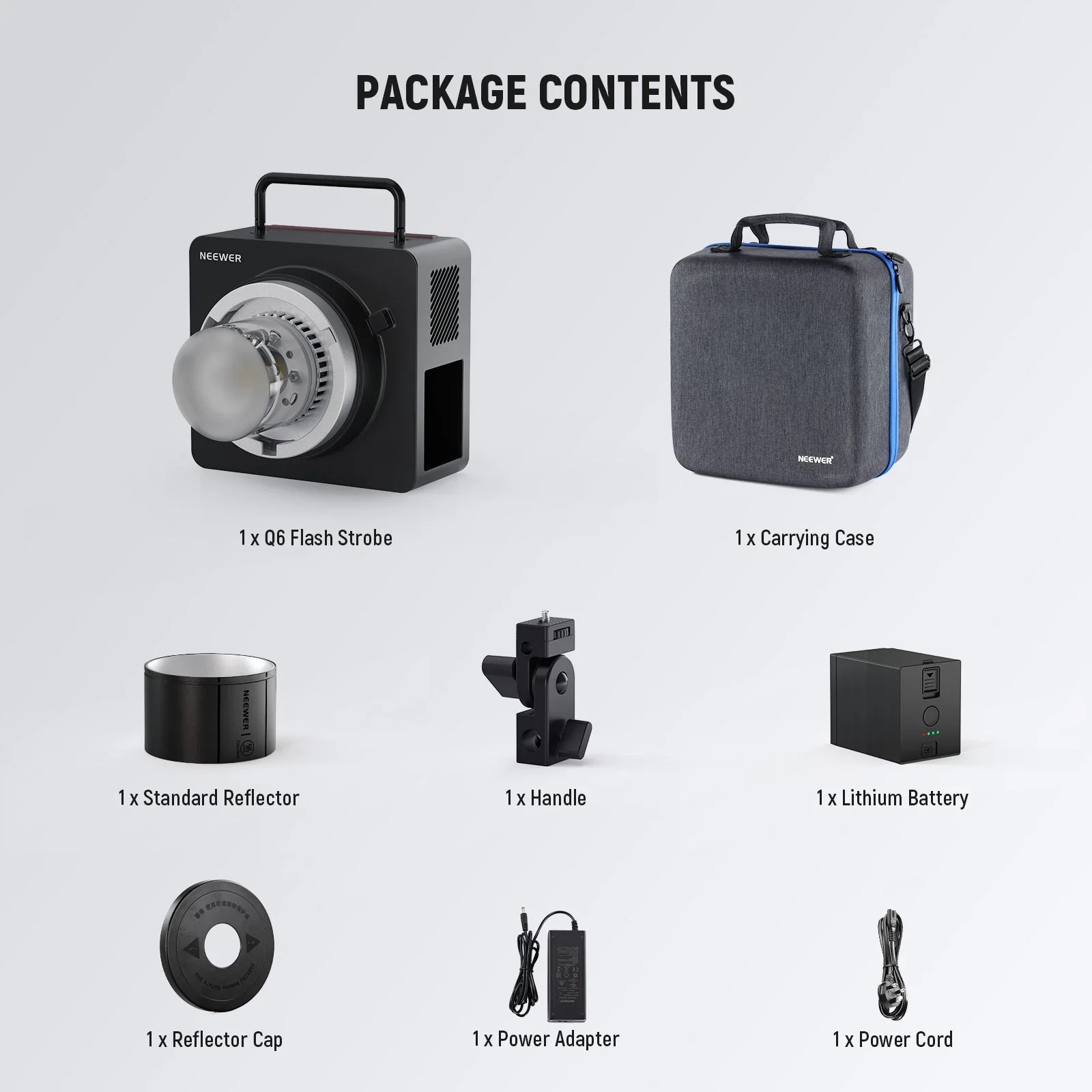 NEEWER Q6 600Ws 2.4G TTL HSS Outdoor Studio Flash Monolight - Image 9