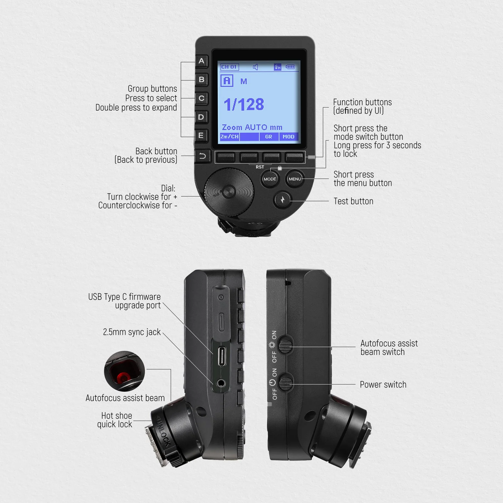 NEEWER QPRO TTL Wireless Trigger for Canon/Nikon/Sony/Fujifilm - Image 27