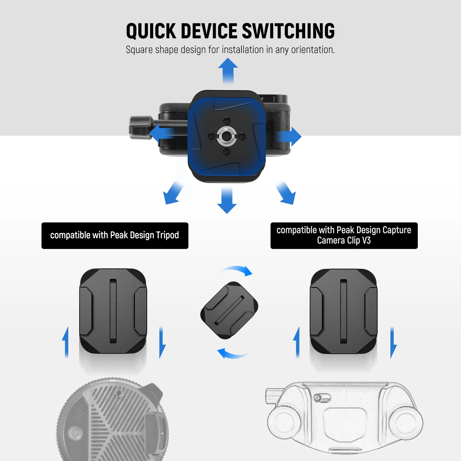 NEEWER QR016 Backpack Strap Mount Adapter Kit - Image 4