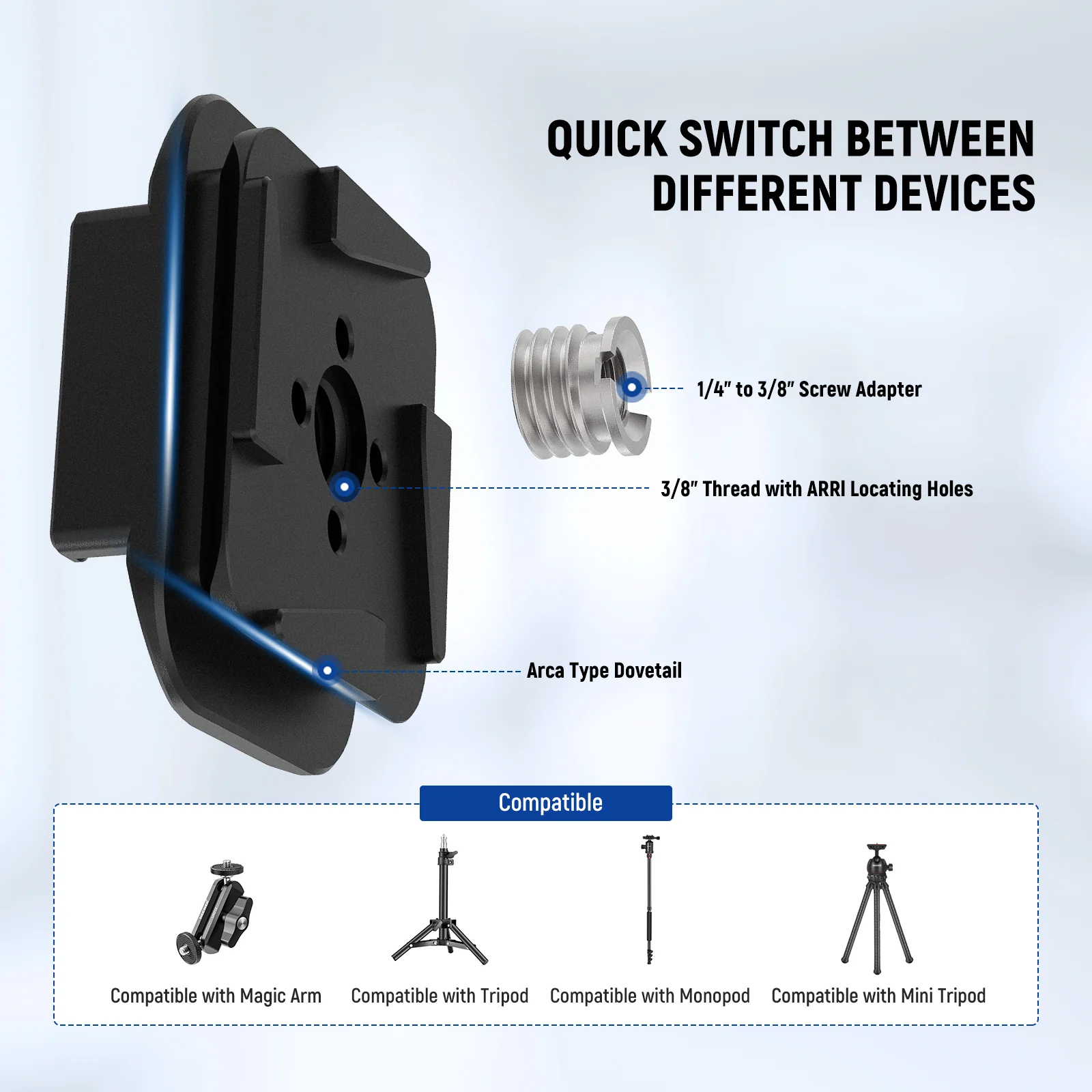 NEEWER QR016 Backpack Strap Mount Adapter Kit - Image 5