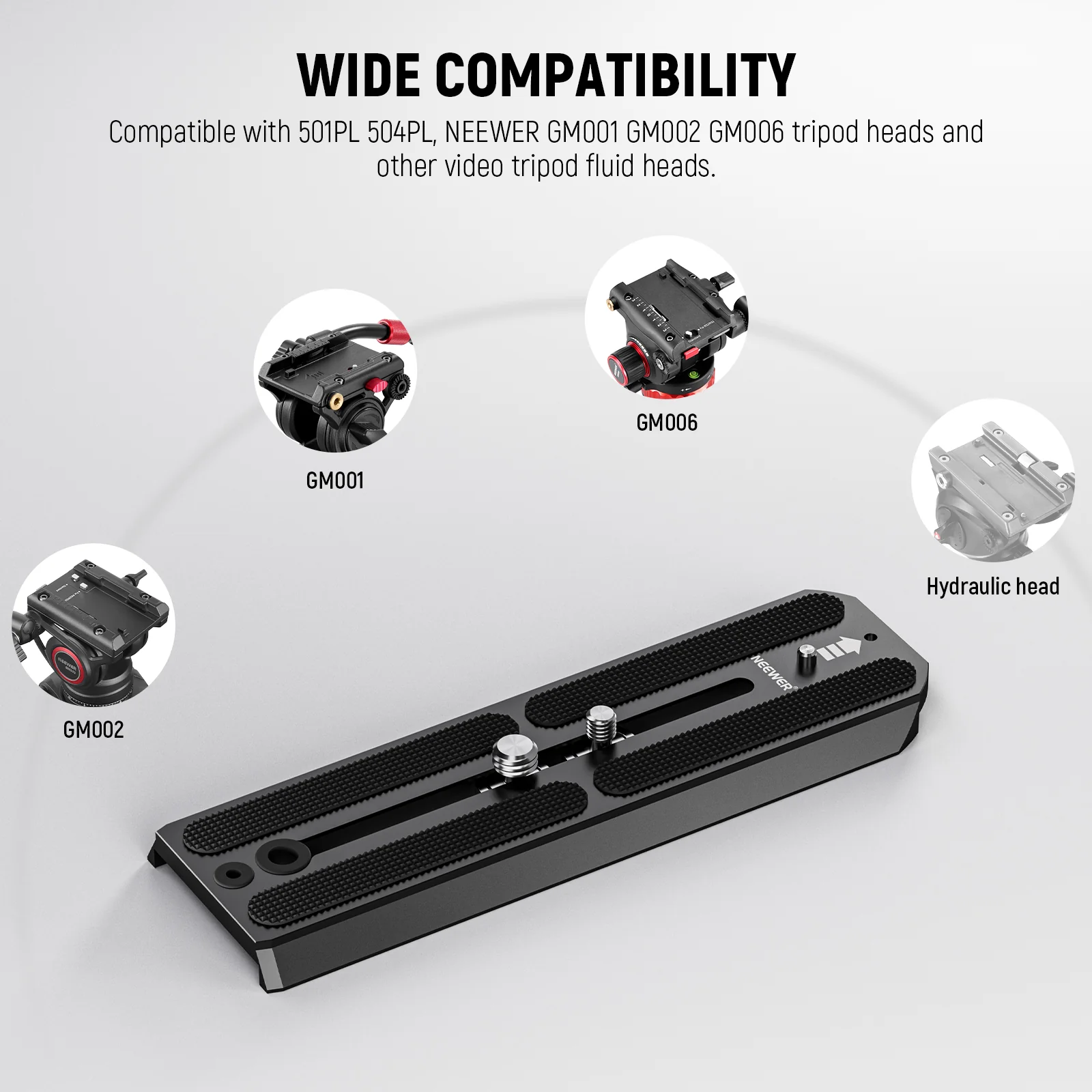NEEWER QR6 Quick Release Plate For 501PL 504PL - Image 7