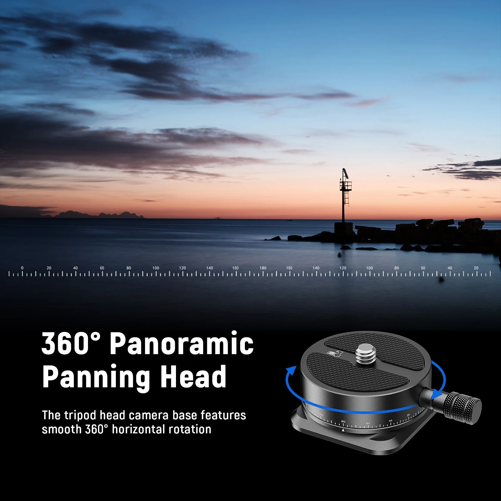 NEEWER QRP-6 360° Panoramic Quick Release Plate - Image 2