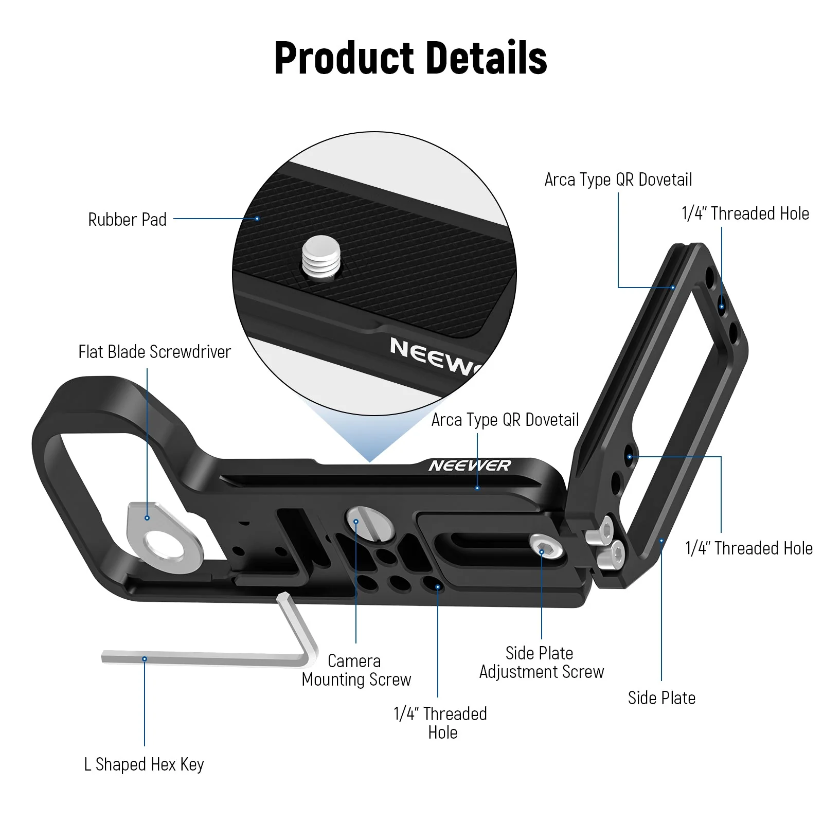 NEEWER CA001L Quick Release L Bracket For Nikon Cameras - Image 2