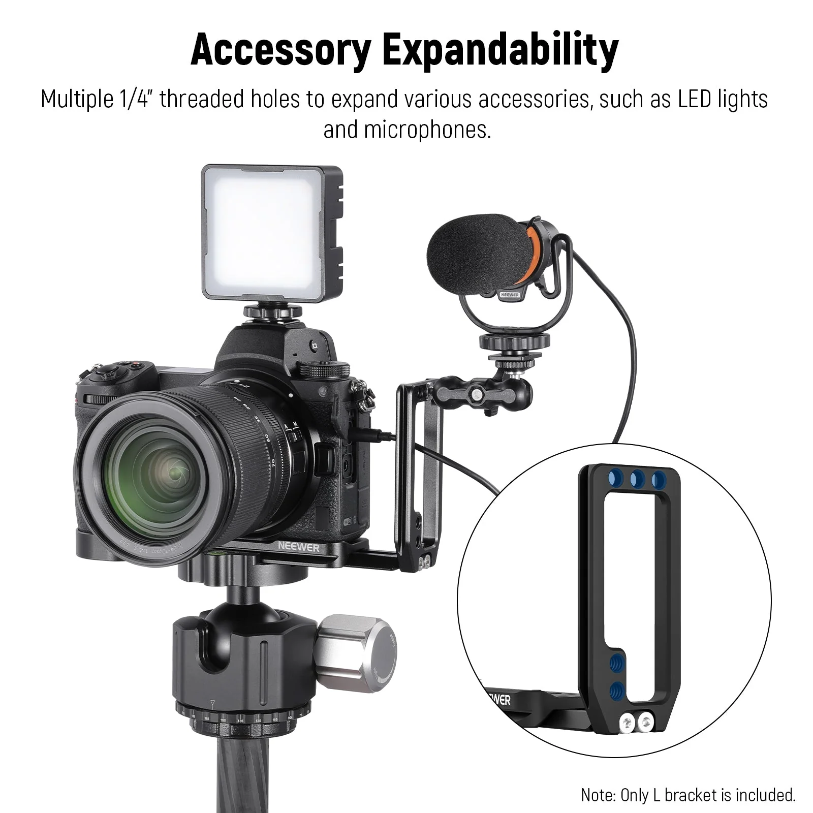 NEEWER CA001L Quick Release L Bracket For Nikon Cameras - Image 3