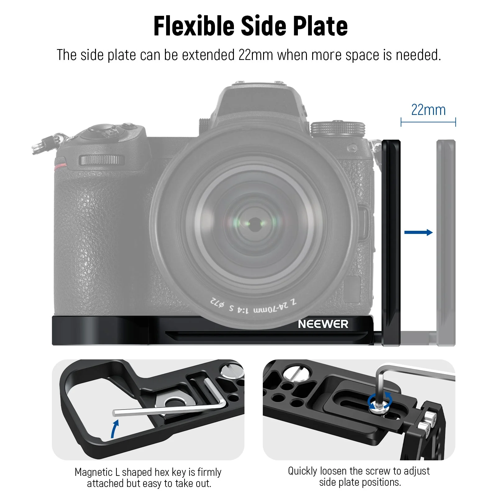 NEEWER CA001L Quick Release L Bracket For Nikon Cameras - Image 4