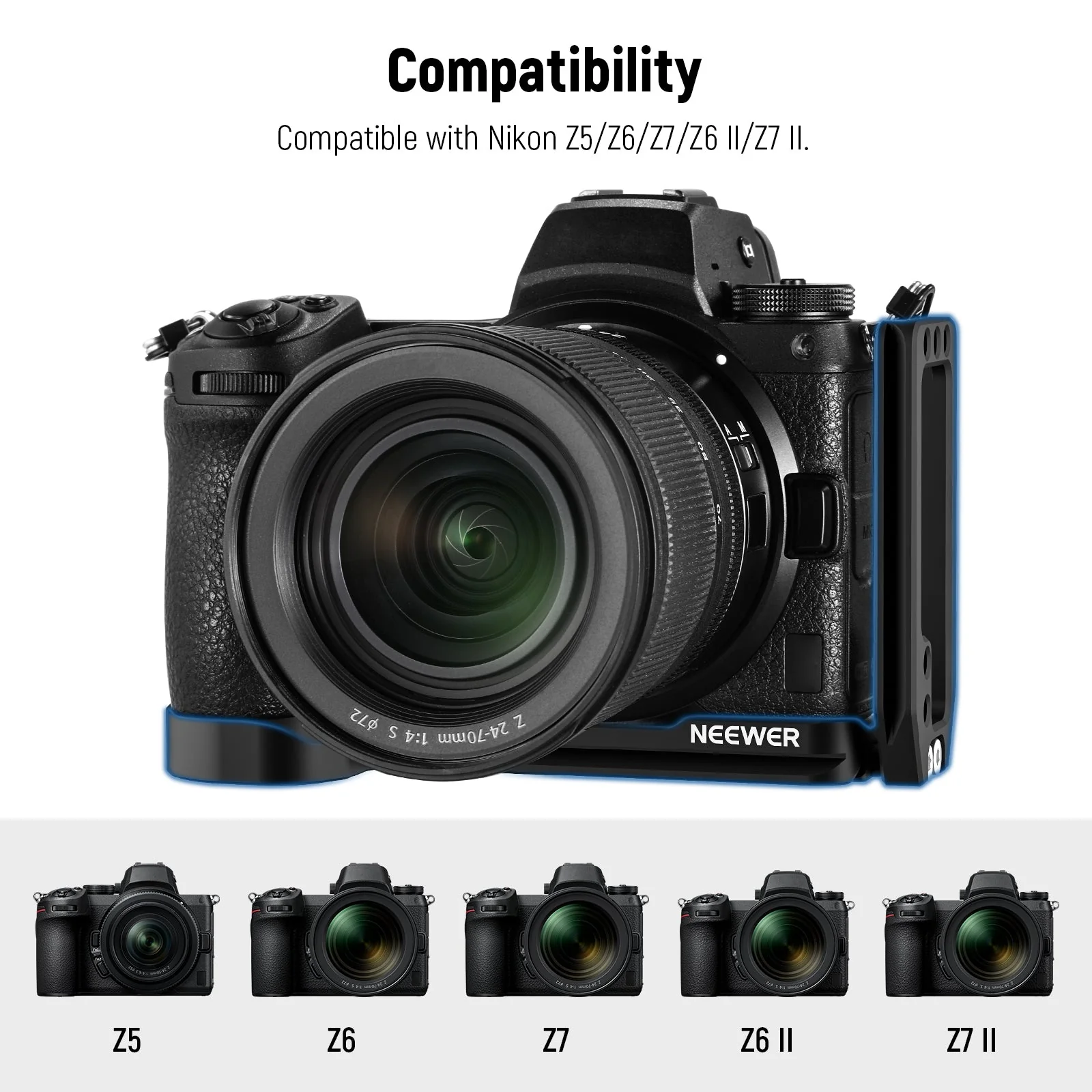 NEEWER CA001L Quick Release L Bracket For Nikon Cameras - Image 6