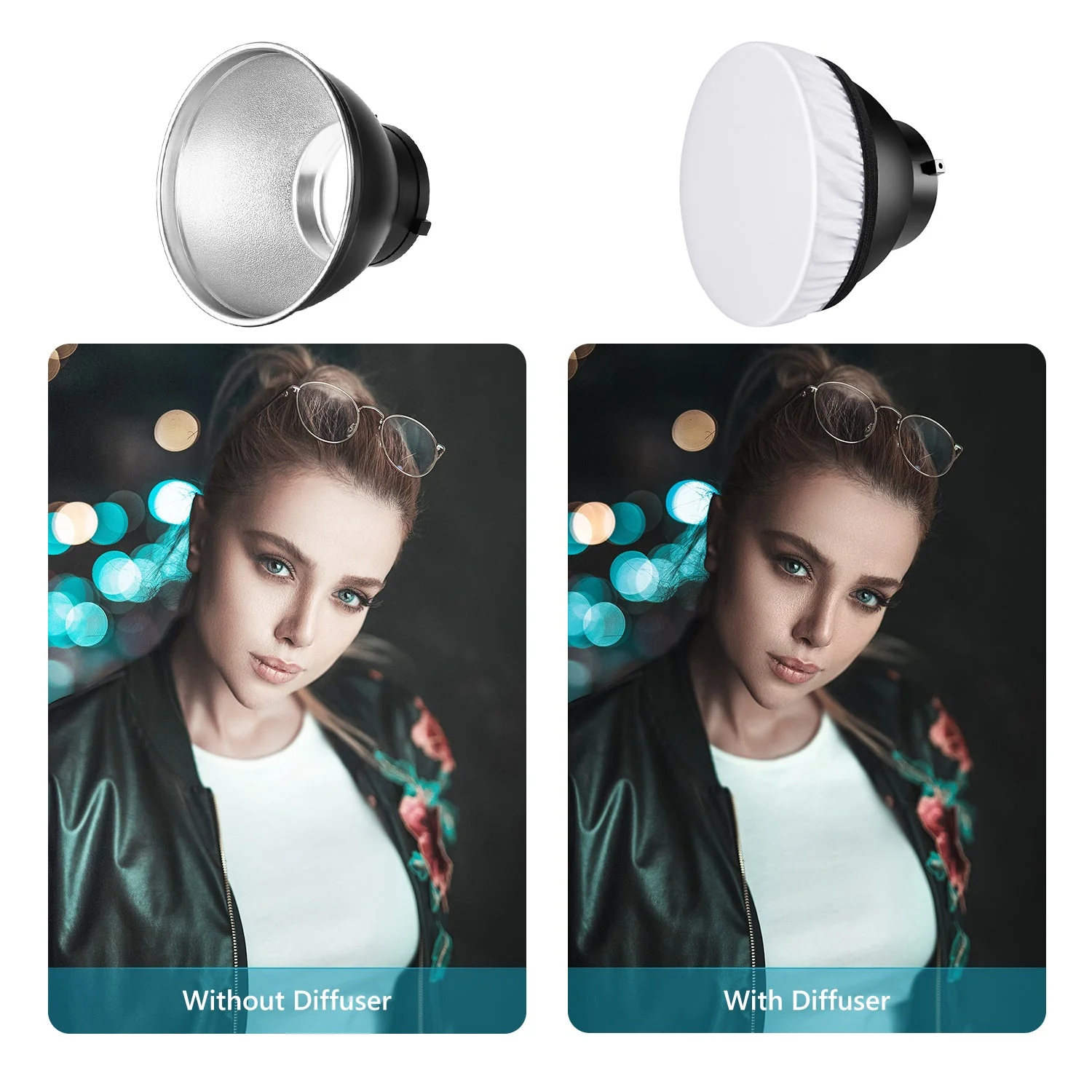 NEEWER Reflector 7" with 20/40/60 Degree Honeycomb Grid - Image 4