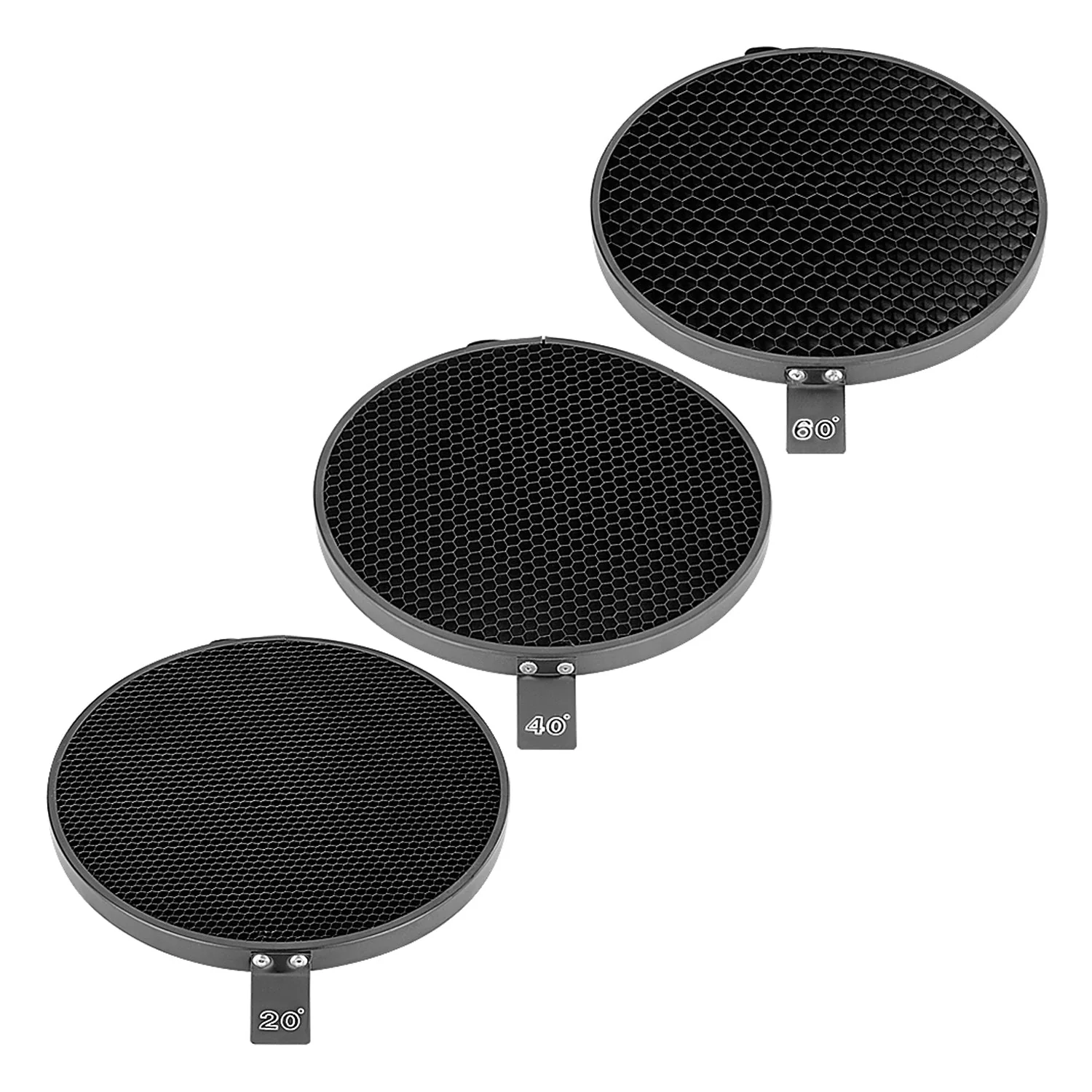 NEEWER Reflector 7" with 20/40/60 Degree Honeycomb Grid - Image 6