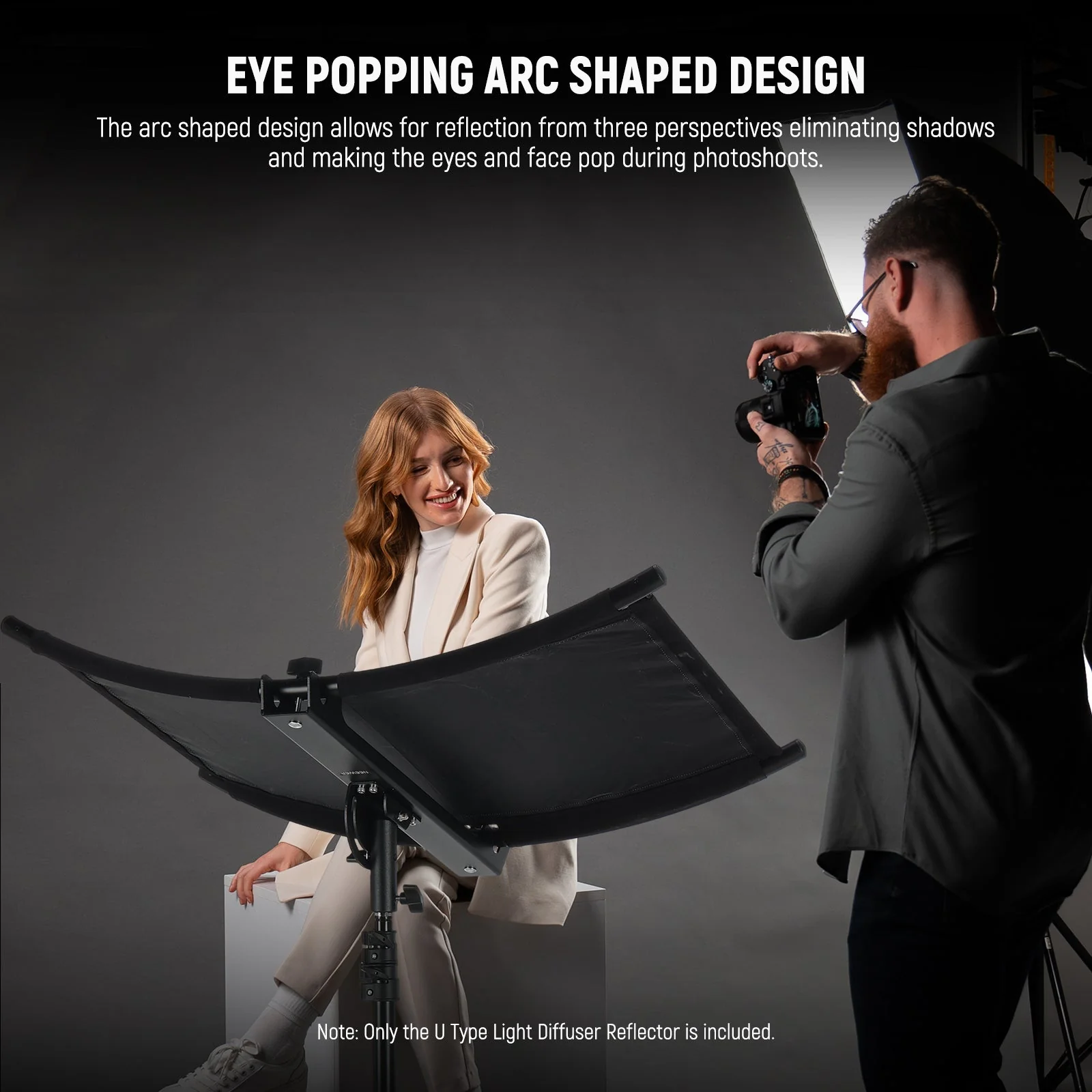 NEEWER RF-04 30x18"/75x40cm Clamshell Light Reflector Diffuser - Image 2