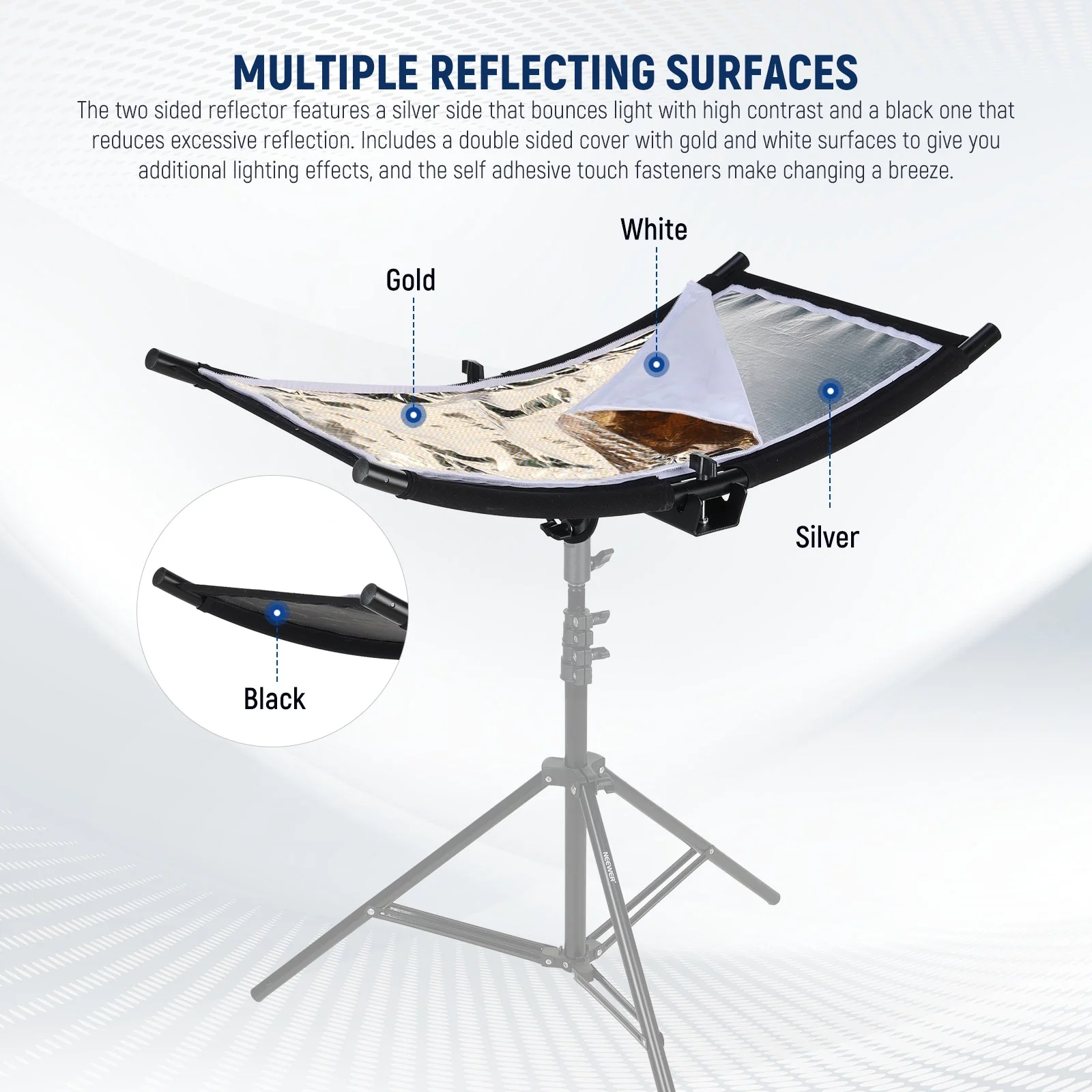 NEEWER RF-04 30x18"/75x40cm Clamshell Light Reflector Diffuser - Image 3