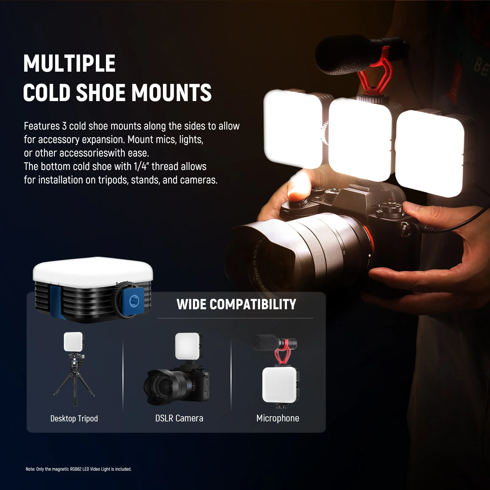 NEEWER RGB62 App Control Magnetic RGB Video Light - Image 8