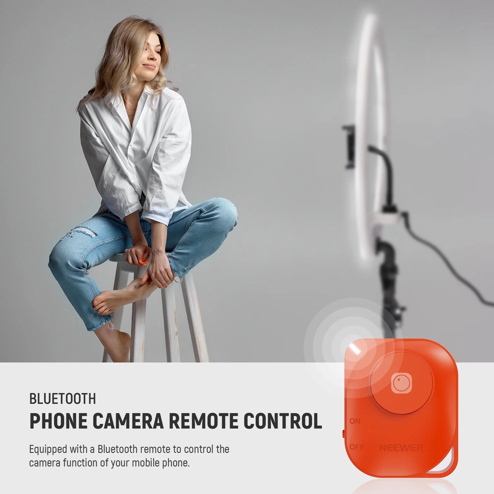 NEEWER RP18B Pro 18“ 45W Ultra Thin Ring Light Kit with Stand - Image 17