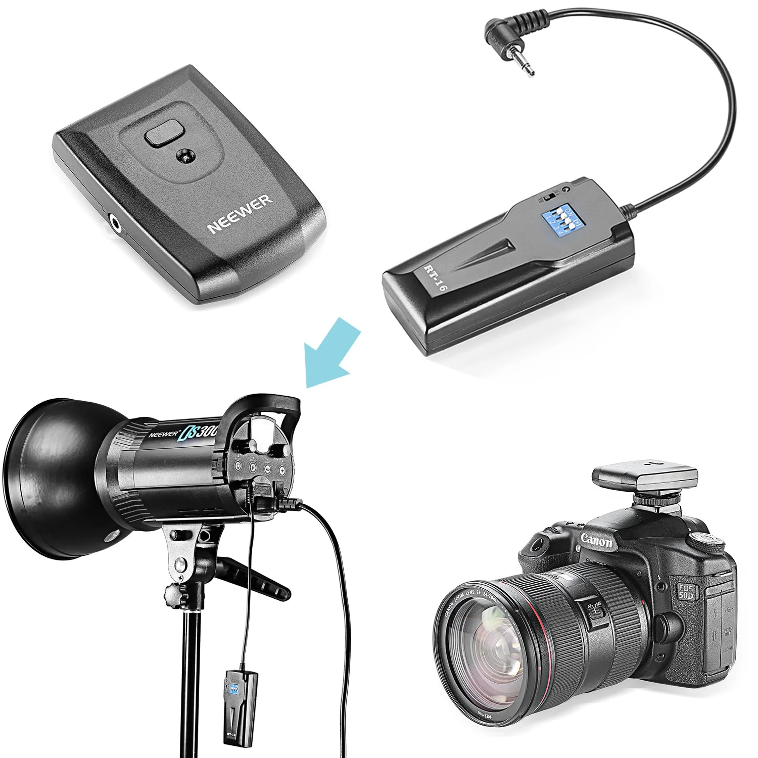 NEEWER RT-16 16 Channels Wireless Trigger & Receiver Kit - Image 4