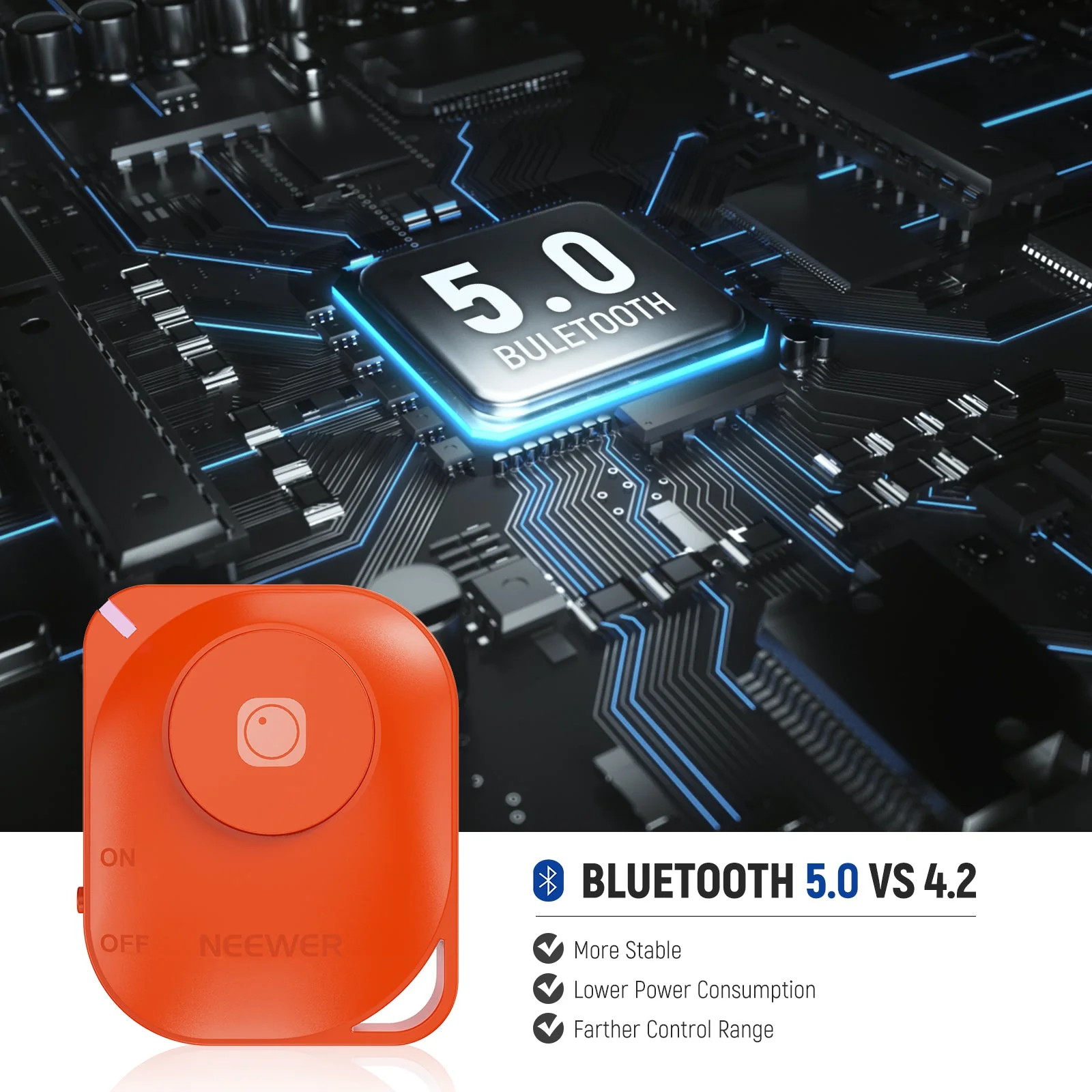 NEEWER RT116 Wireless Bluetooth Remote Lanyard - Image 2