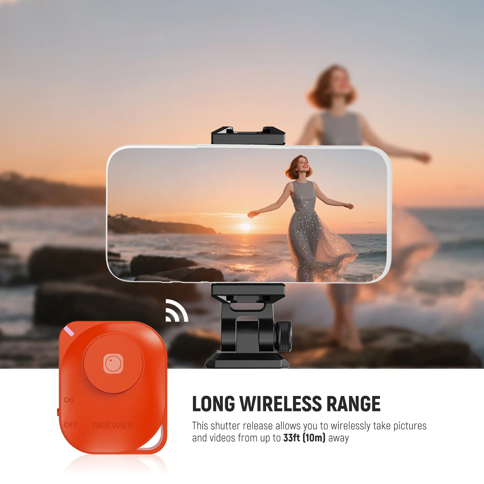NEEWER RT116 Wireless Bluetooth Remote Shutter Release - Image 4