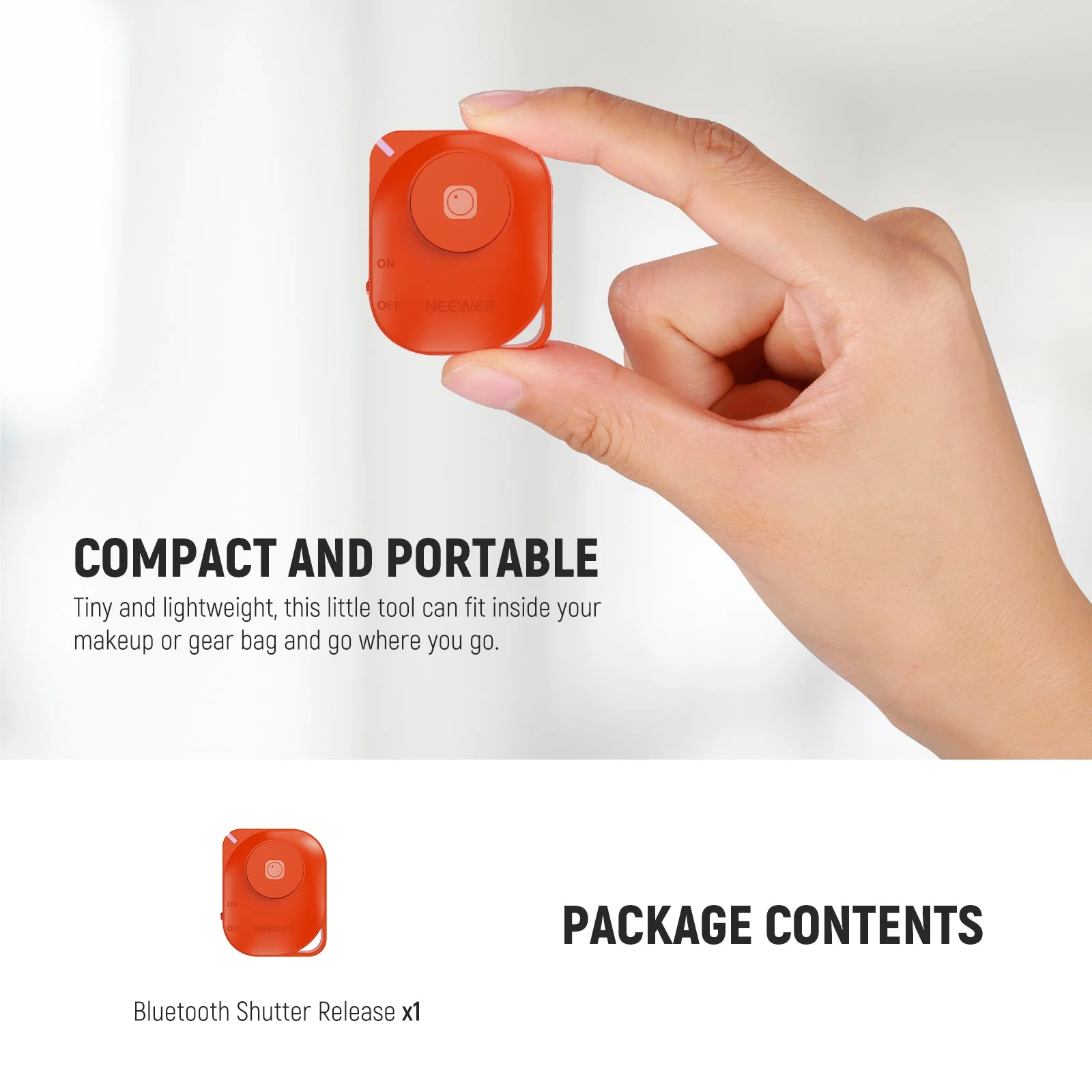 NEEWER RT116 Wireless Bluetooth Remote Shutter Release - Image 7
