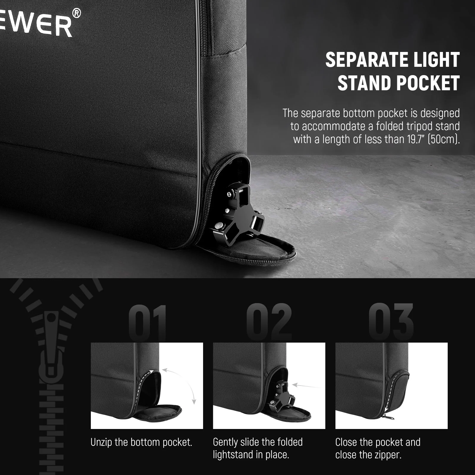 NEEWER RU-011 12" Ring Light Carry Bag - Image 5
